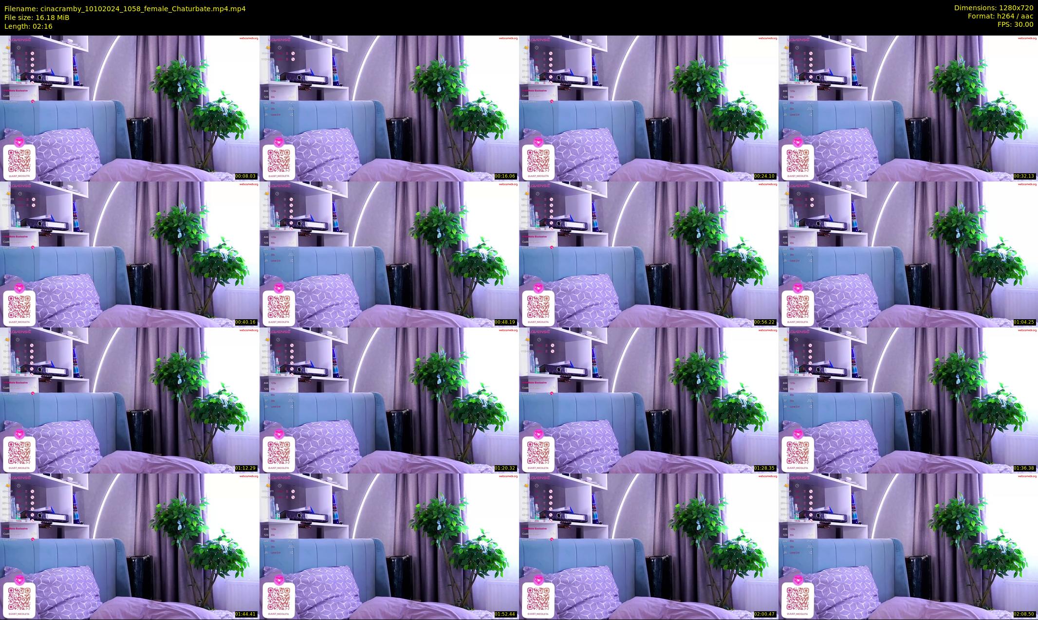 cinacramby — 3 minute Chaturbate female cam show recording, 720p, Oct 10, 2024