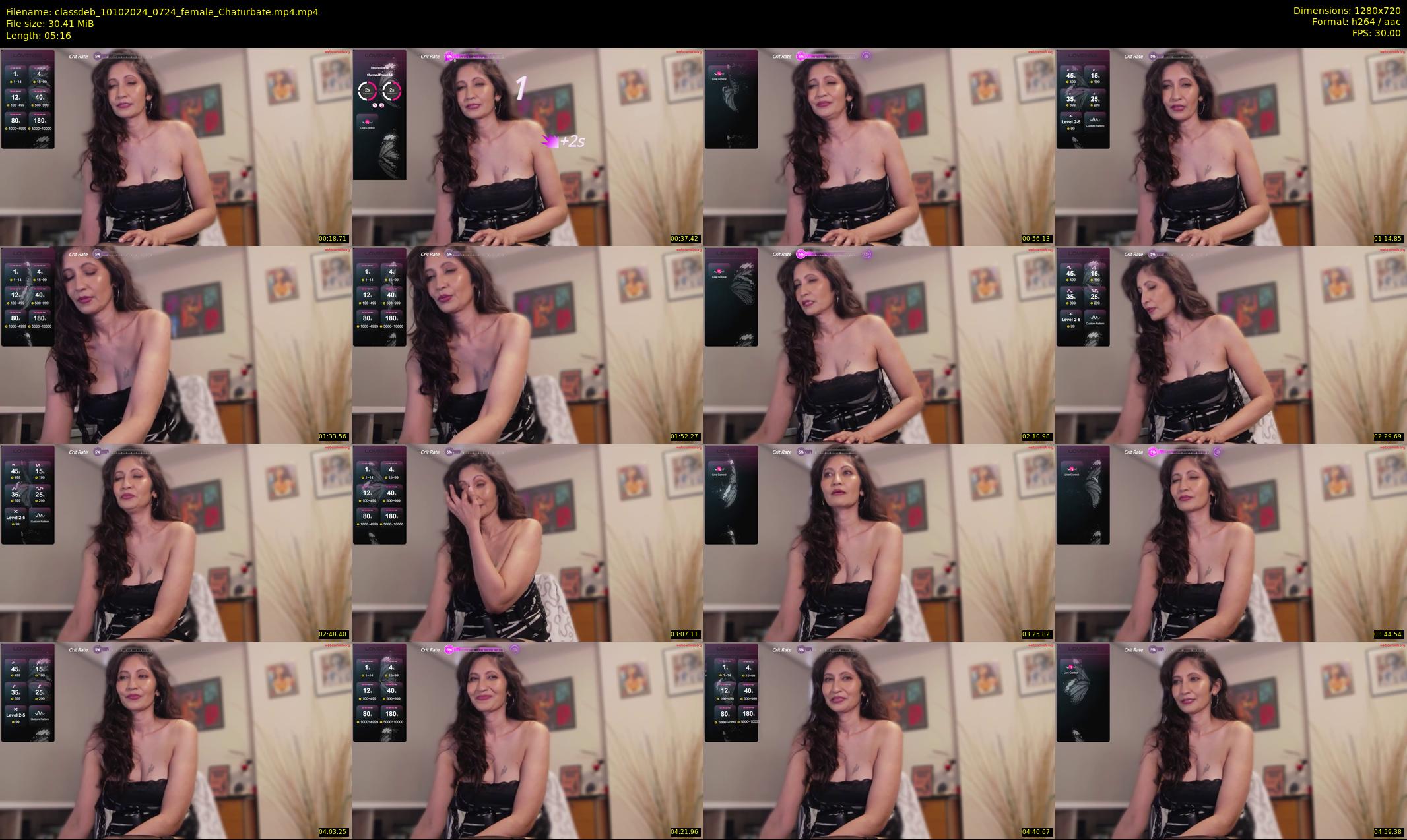 classdeb — 6 minute Chaturbate female cam show recording, 720p, Oct 10, 2024