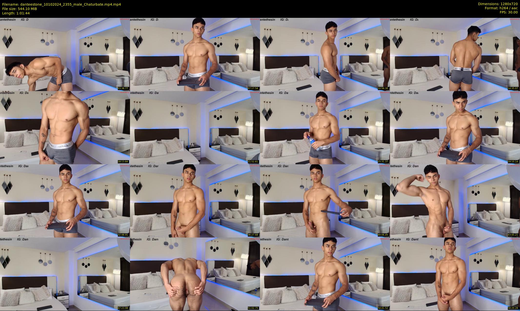 danteestone — 62 minute Chaturbate male cam show recording, 720p, Oct 10, 2024