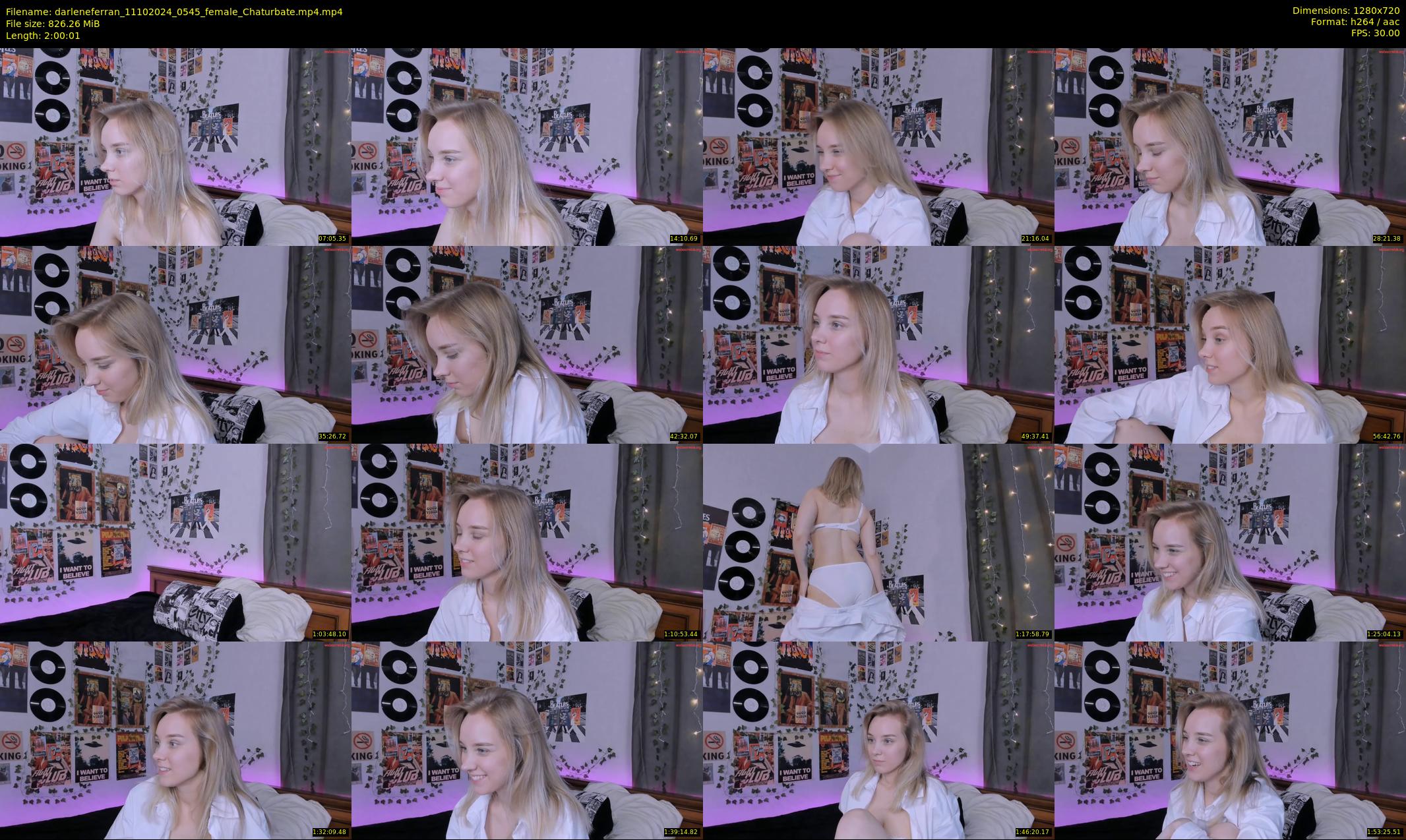 darleneferran — 121 minute Chaturbate female cam show recording, 720p, Oct 11, 2024