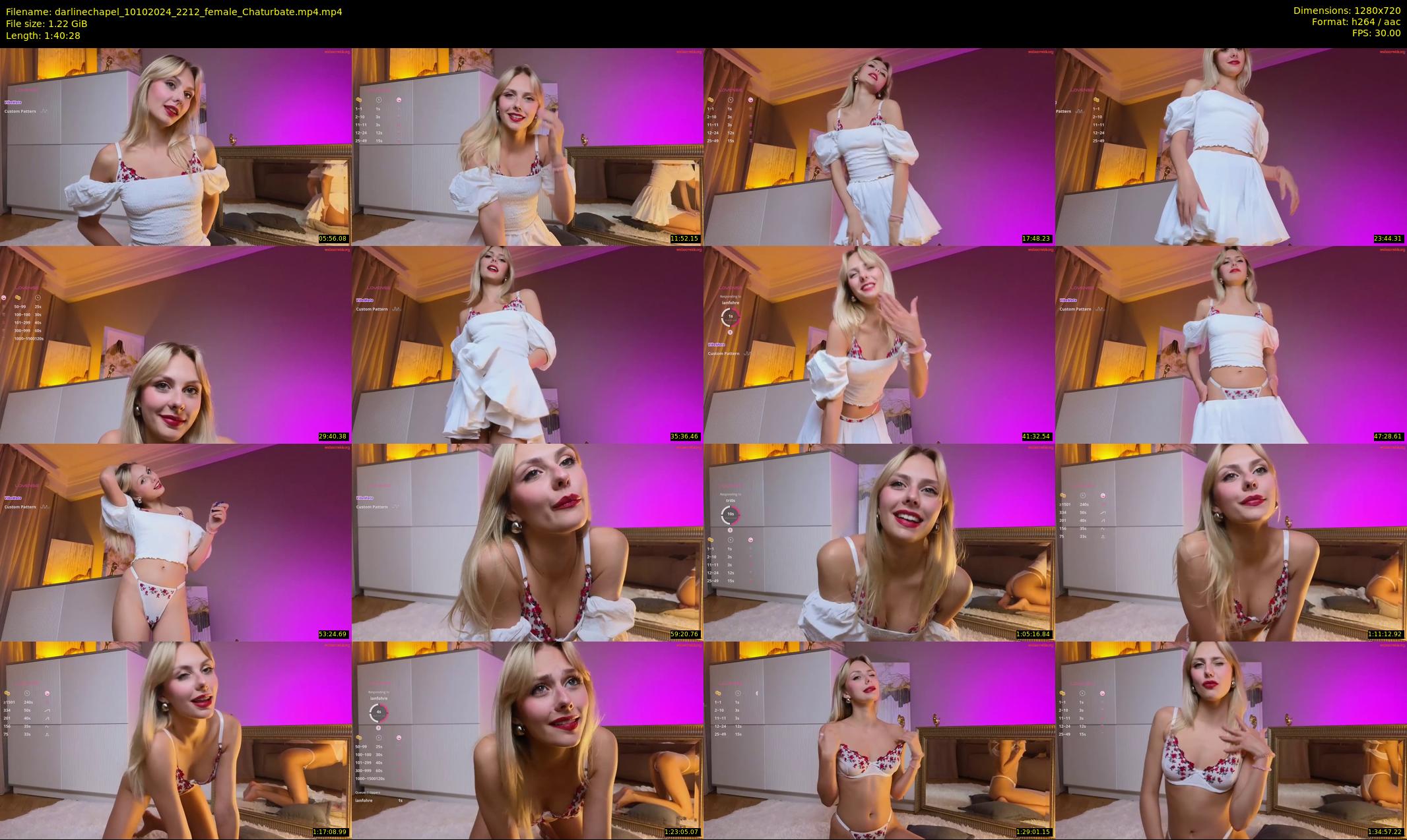 darlinechapel — 101 minute Chaturbate female cam show recording, 720p, Oct 10, 2024