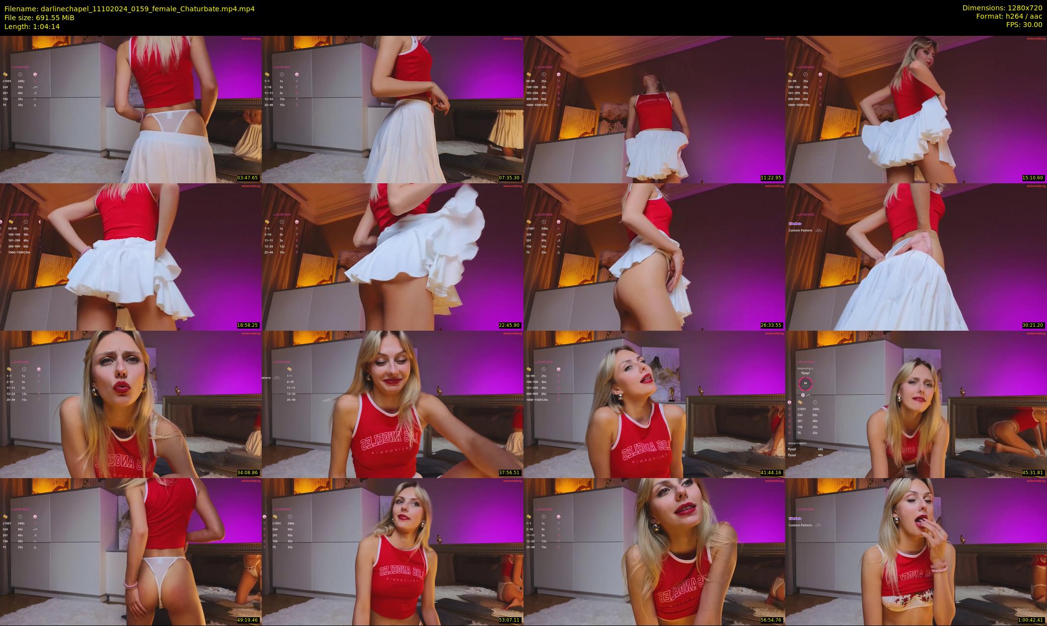 darlinechapel — 65 minute Chaturbate female cam show recording, 720p, Oct 11, 2024