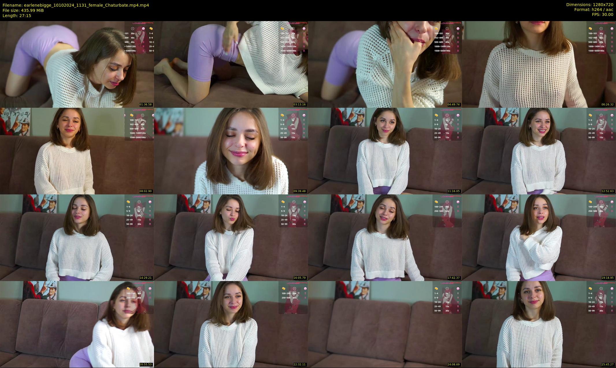 earlenebigge — 28 minute Chaturbate female cam show recording, 720p, Oct 10, 2024