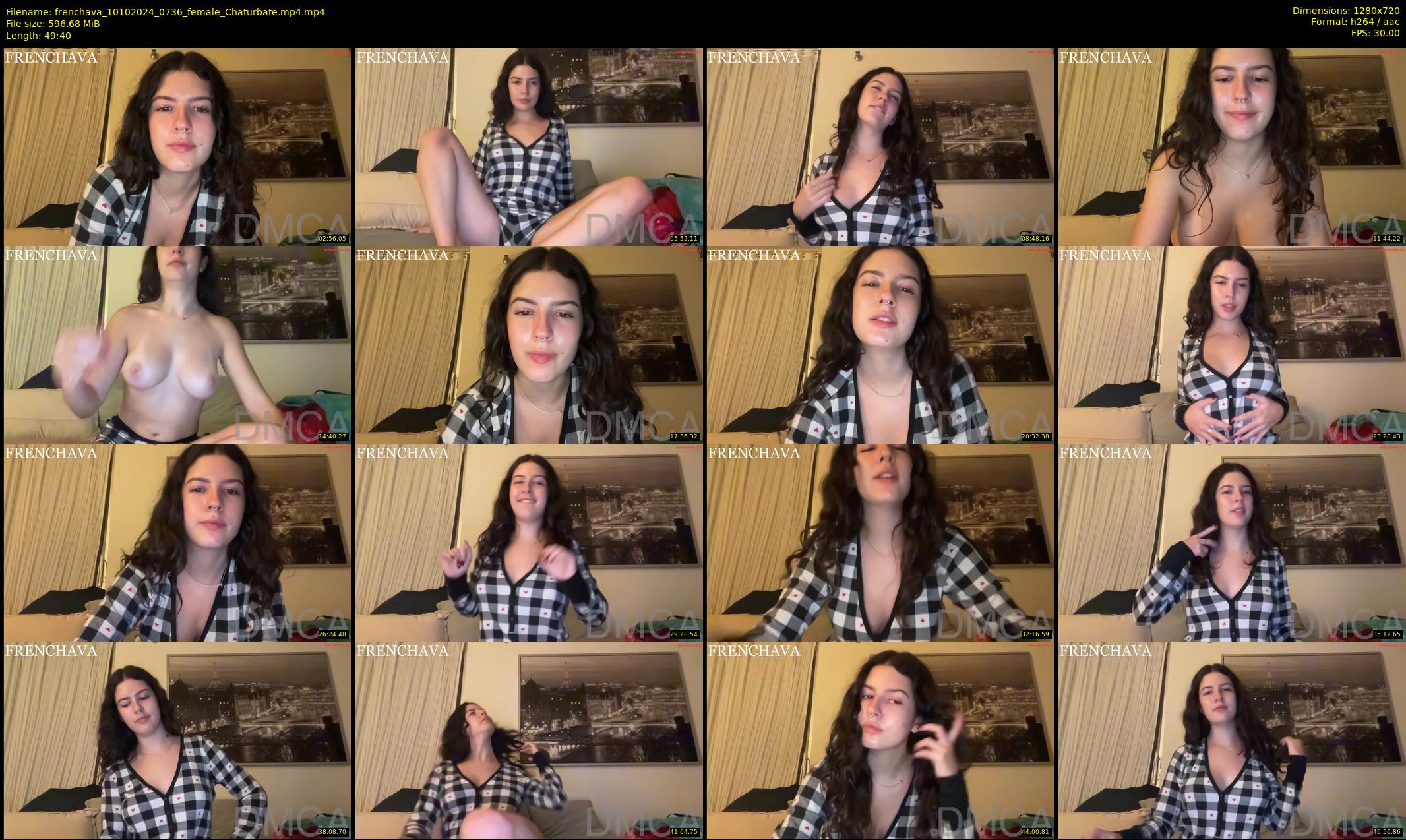 frenchava — 50 minute Chaturbate female cam show recording, 720p, Oct 10, 2024