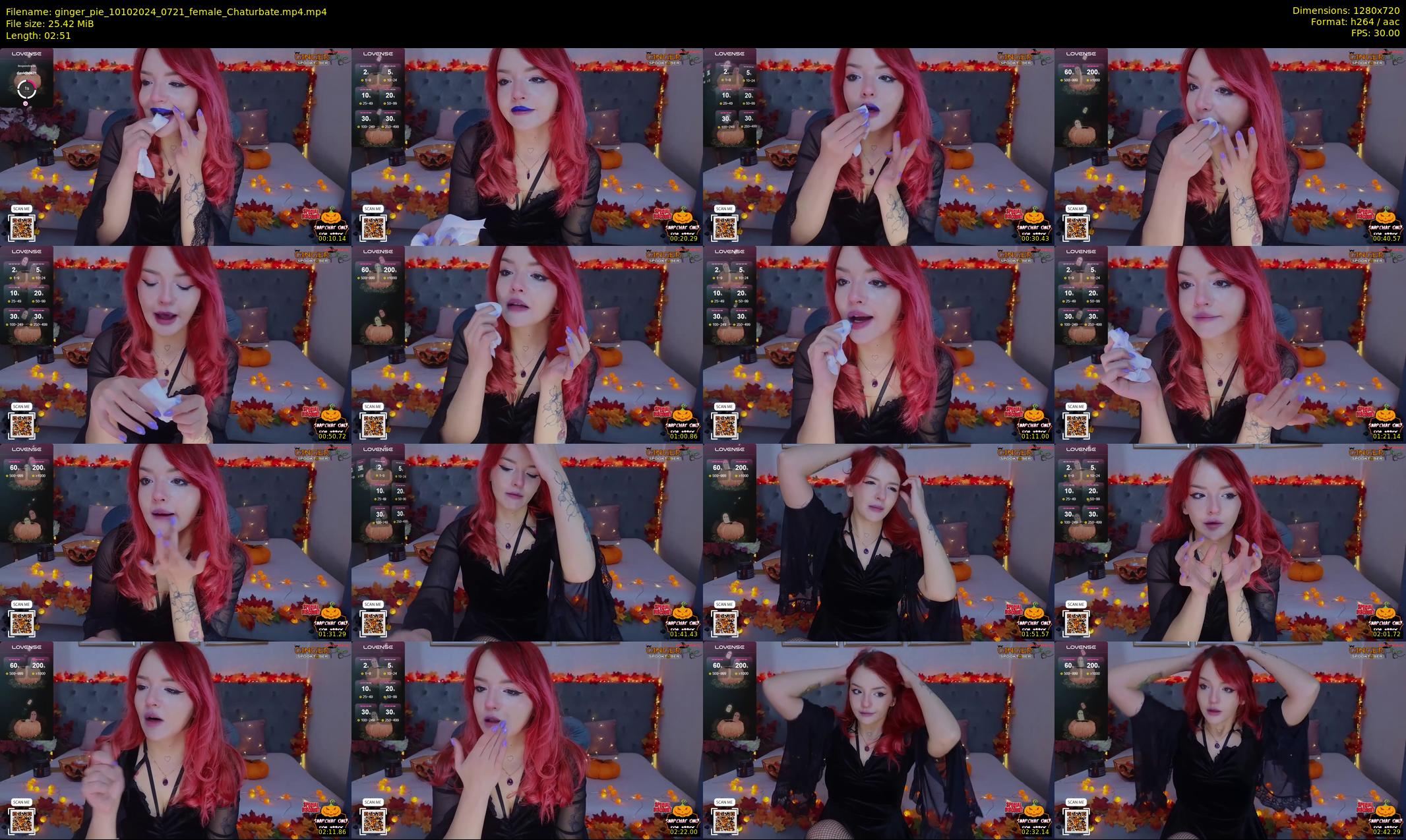 ginger_pie — 3 minute Chaturbate female cam show recording, 720p, Oct 10, 2024