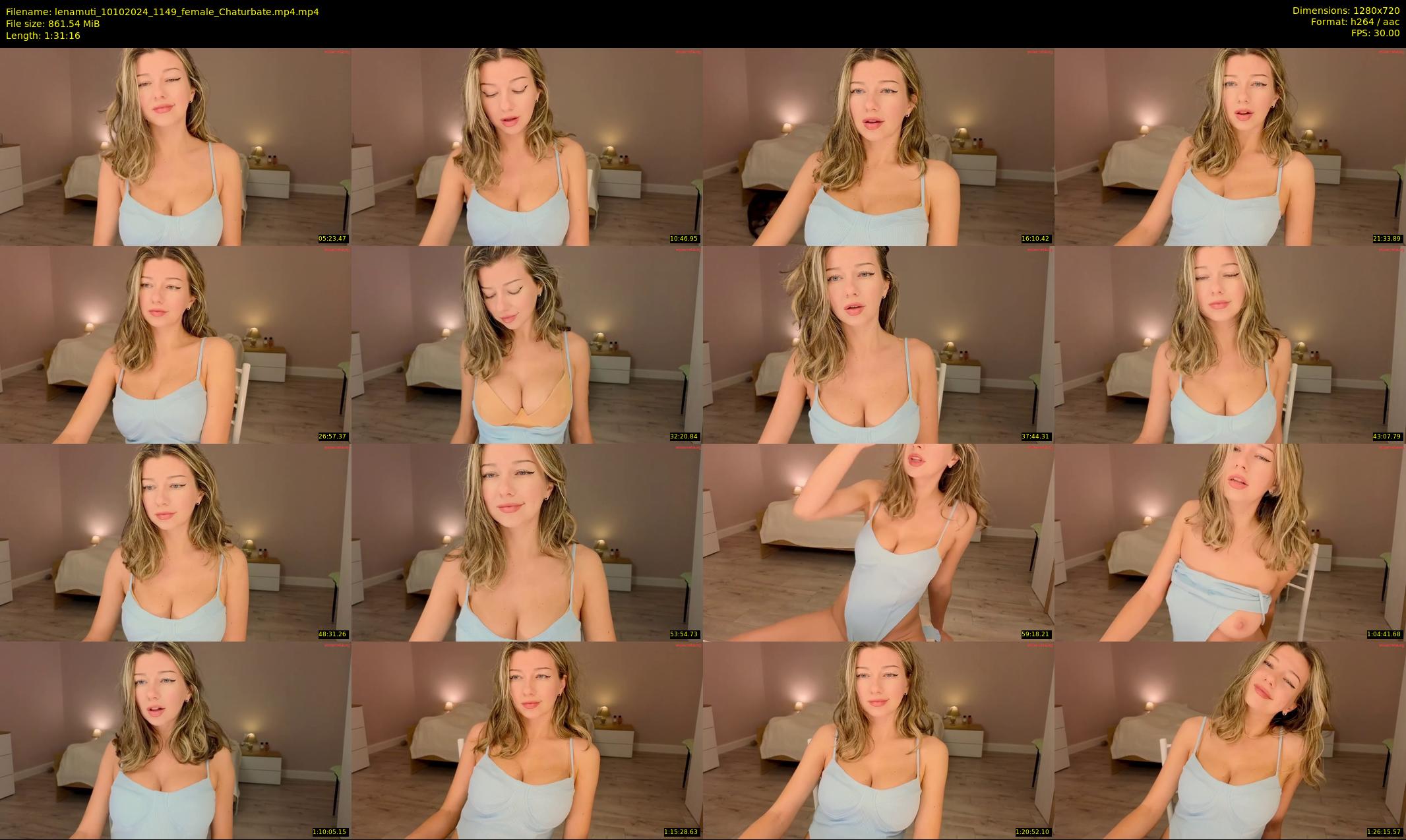 lenamuti — 92 minute Chaturbate female cam show recording, 720p, Oct 10, 2024