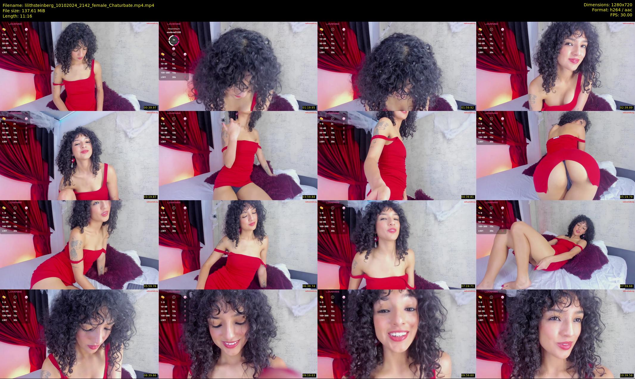 lilithsteinberg — 12 minute Chaturbate female cam show recording, 720p, Oct 10, 2024