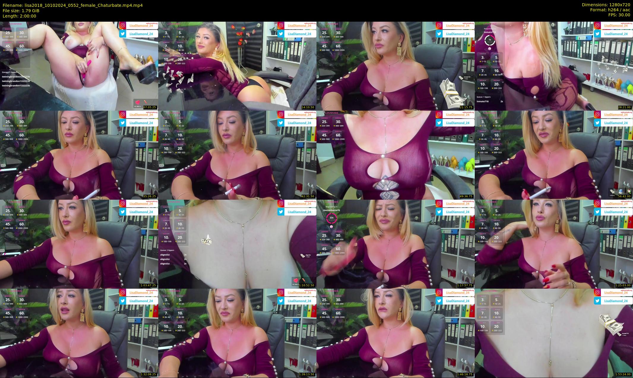 lisa2018 — 120 minute Chaturbate female cam show recording, 720p, Oct 10, 2024