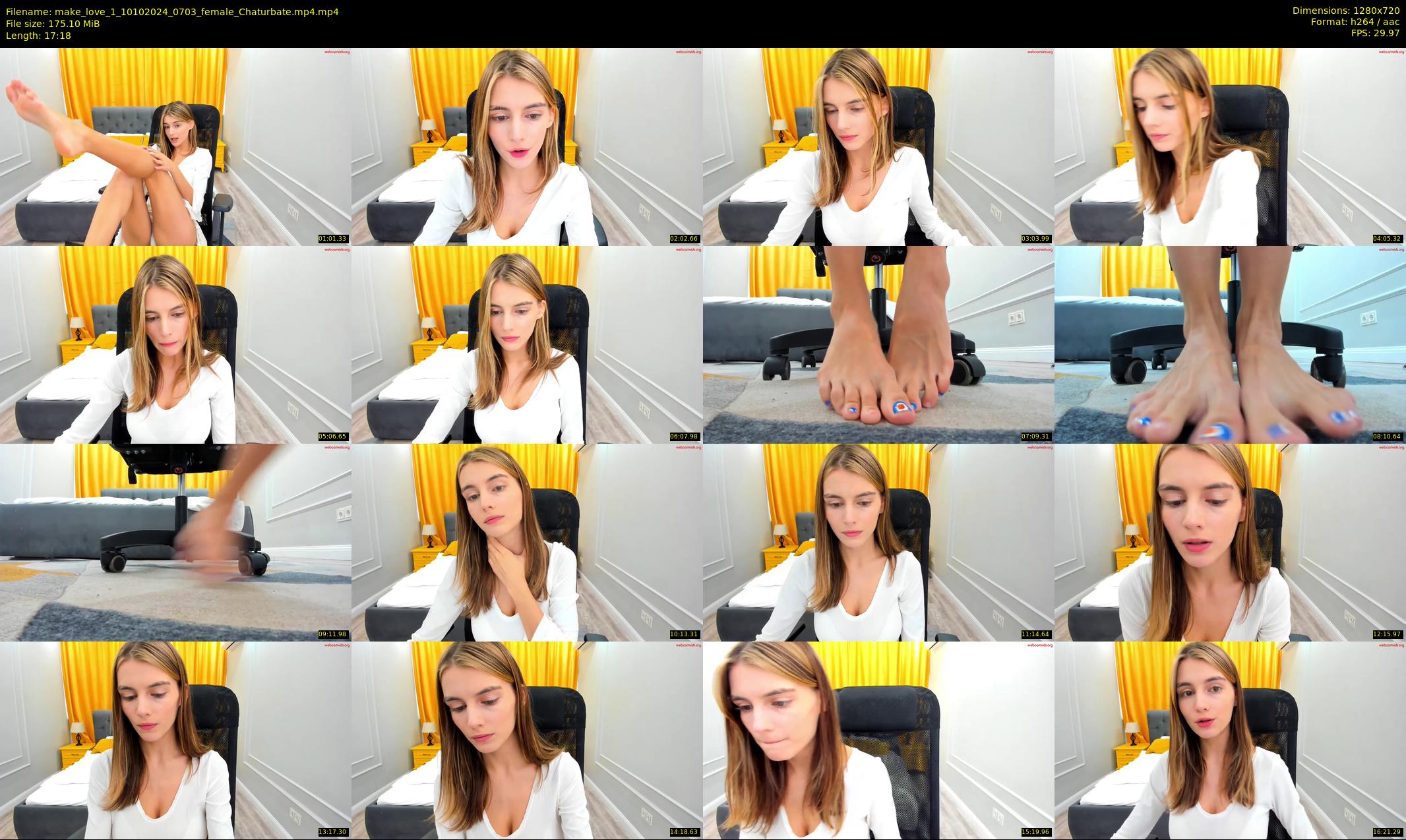 make_love_1 — 18 minute Chaturbate female cam show recording, 720p, Oct 10, 2024