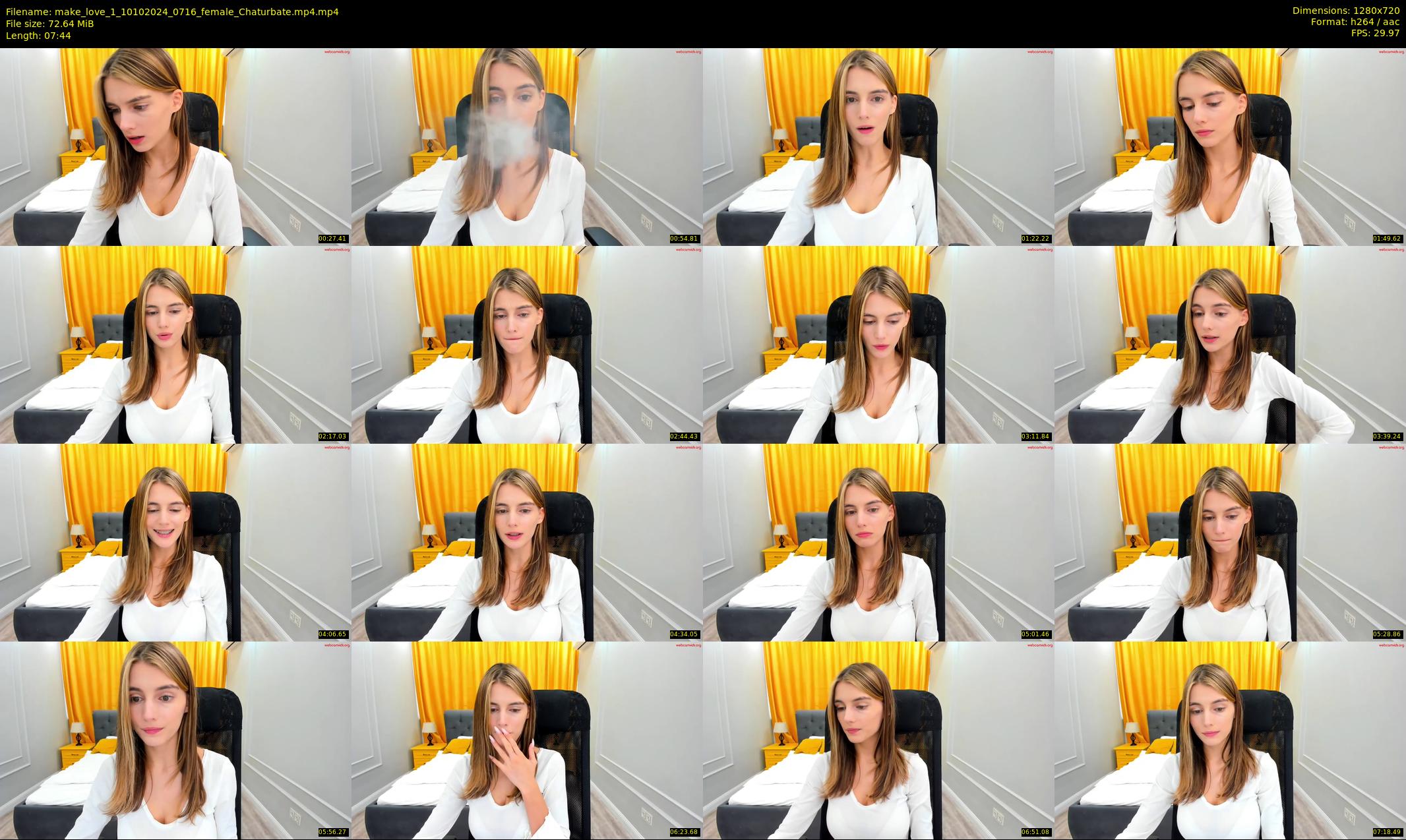 make_love_1 — 8 minute Chaturbate female cam show recording, 720p, Oct 10, 2024