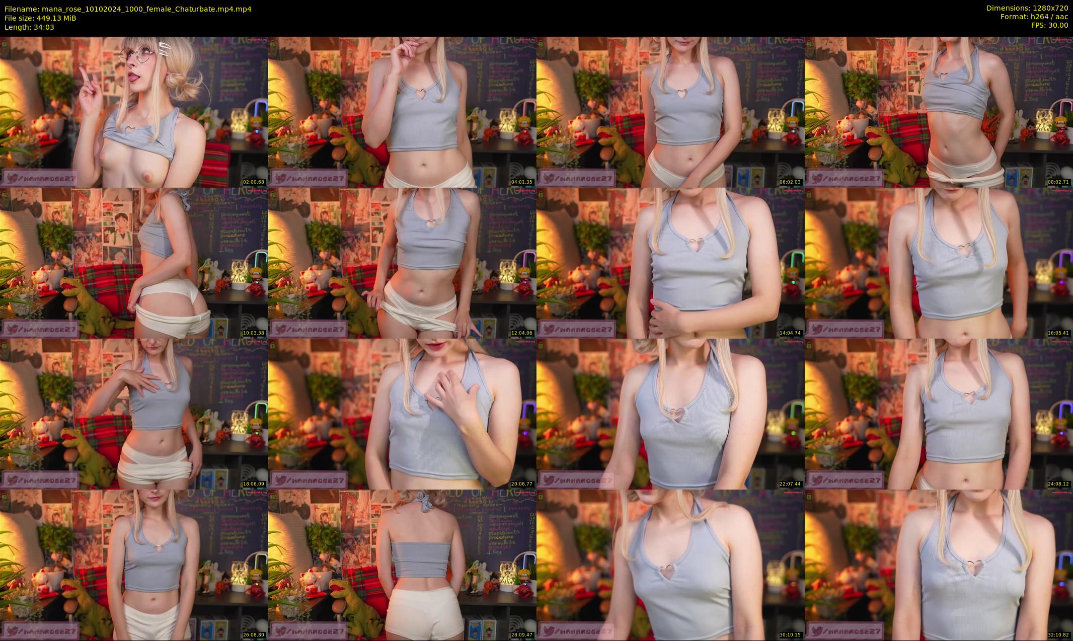 mana_rose — 35 minute Chaturbate female cam show recording, 720p, Oct 10, 2024