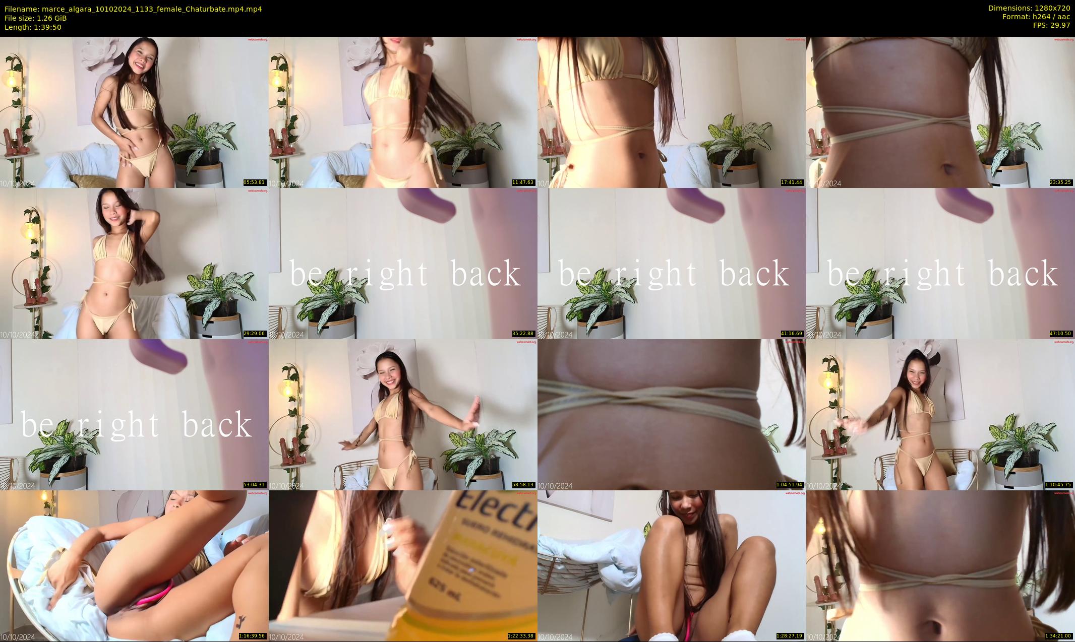 marce_algara — 100 minute Chaturbate female cam show recording, 720p, Oct 10, 2024