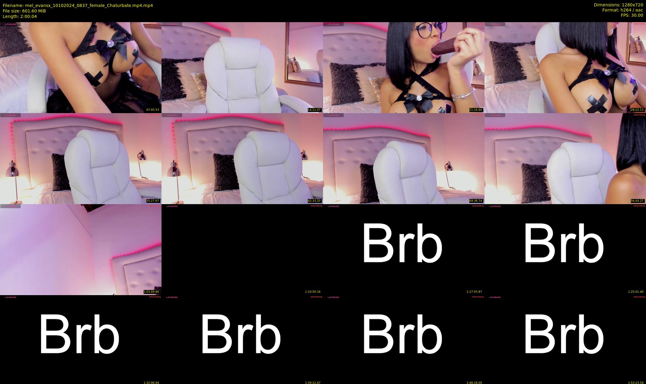 mel_evansx — 121 minute Chaturbate female cam show recording, 720p, Oct 10, 2024
