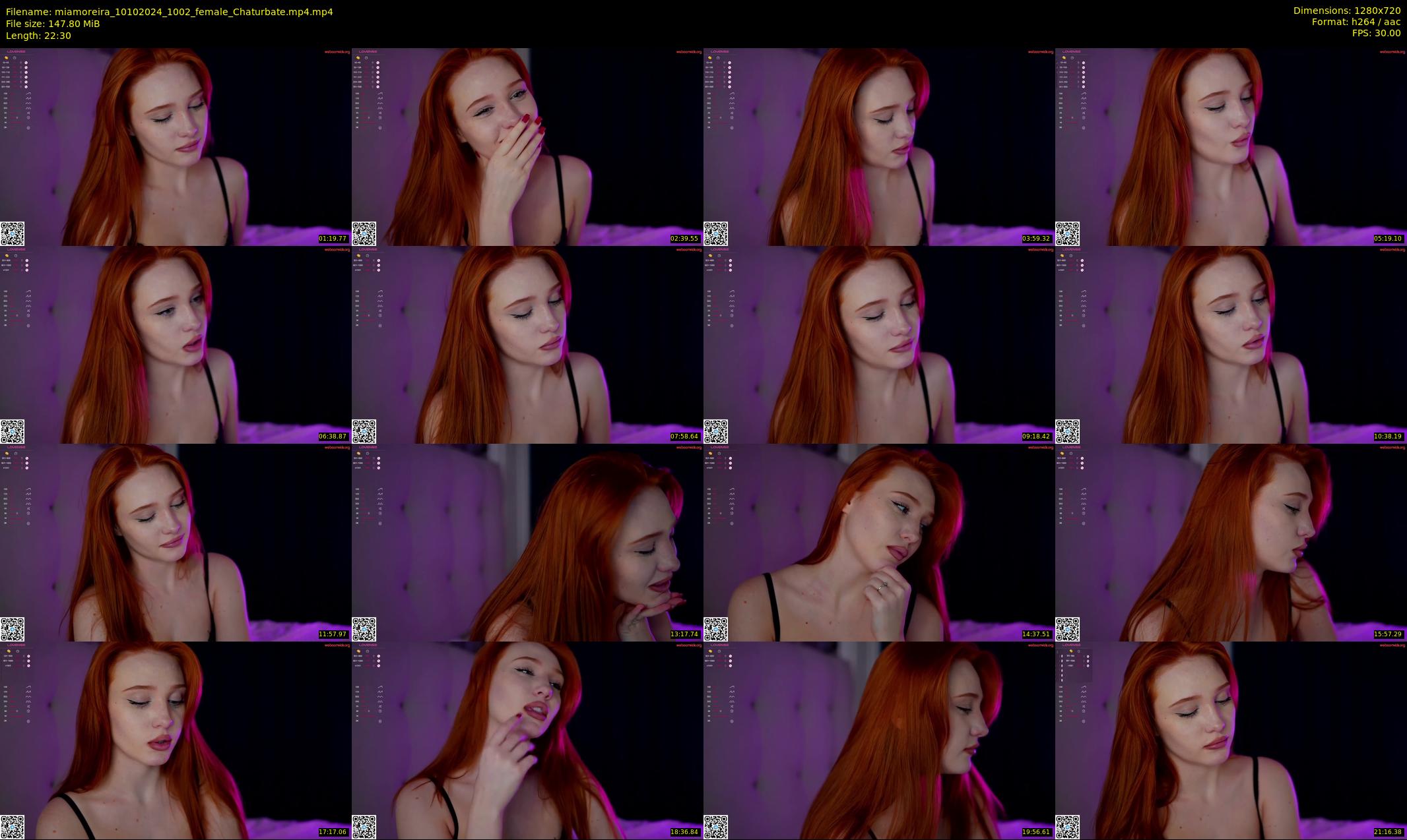 miamoreira — 23 minute Chaturbate female cam show recording, 720p, Oct 10, 2024