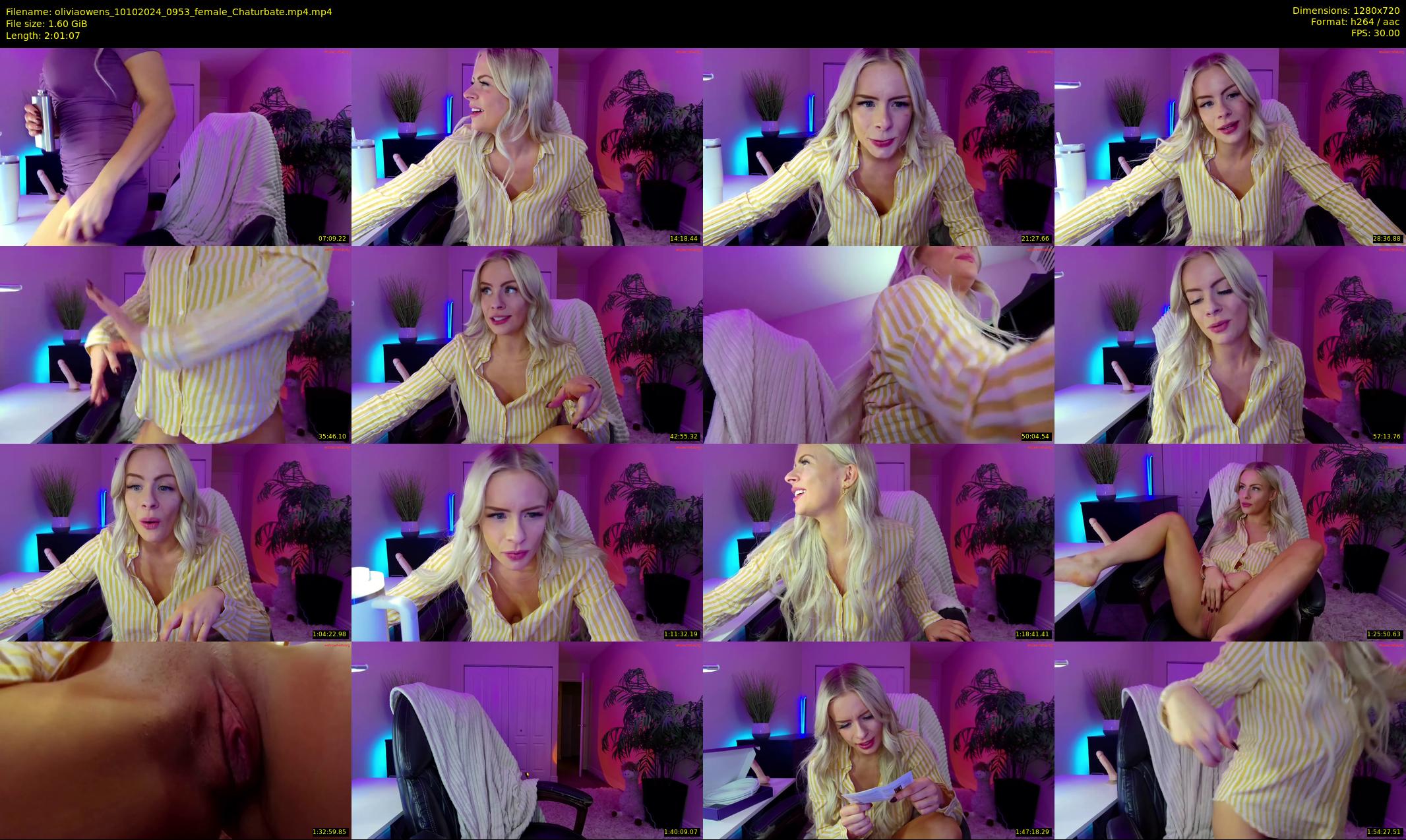 oliviaowens — 122 minute Chaturbate female cam show recording, 720p, Oct 10, 2024