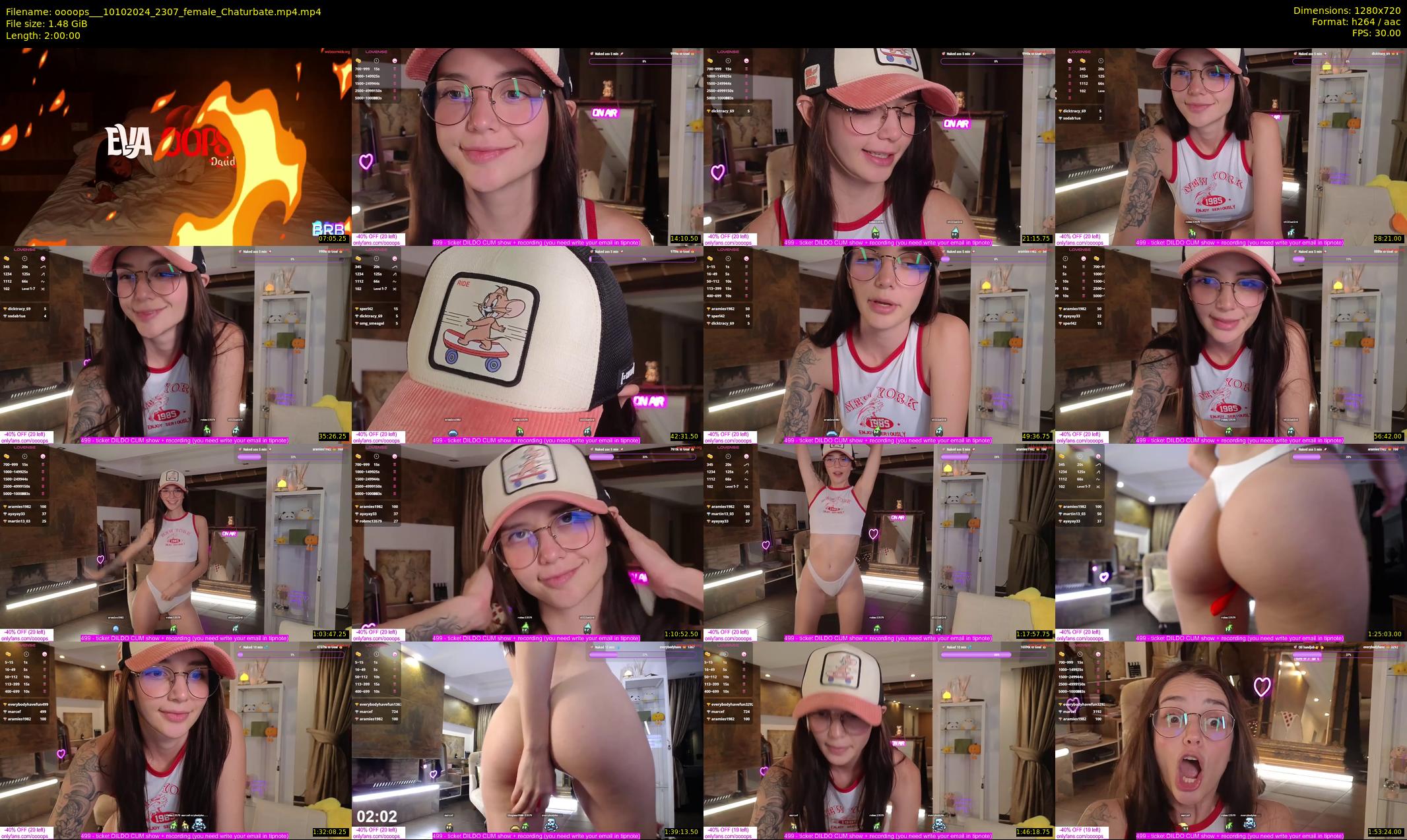 oooops__ — 120 minute Chaturbate female cam show recording, 720p, Oct 10, 2024