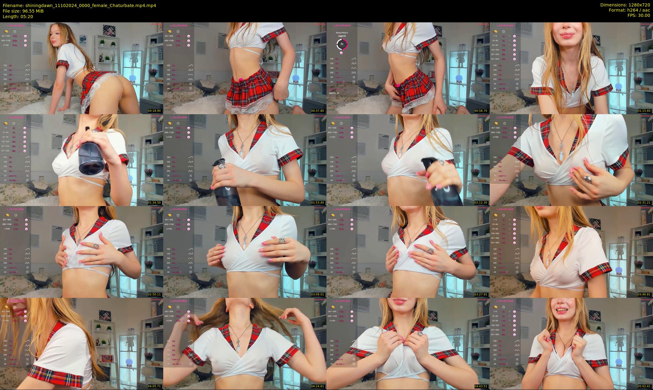 shiningdawn — 6 minute Chaturbate female cam show recording, 720p, Oct 11, 2024
