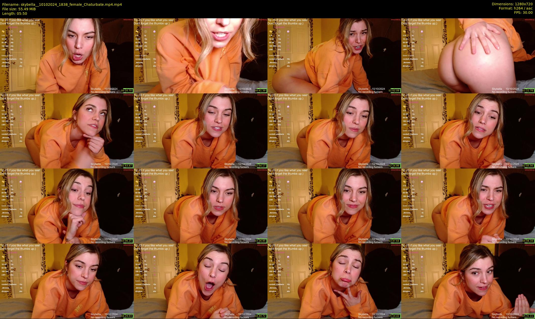 skybella_ — 6 minute Chaturbate female cam show recording, 720p, Oct 10, 2024