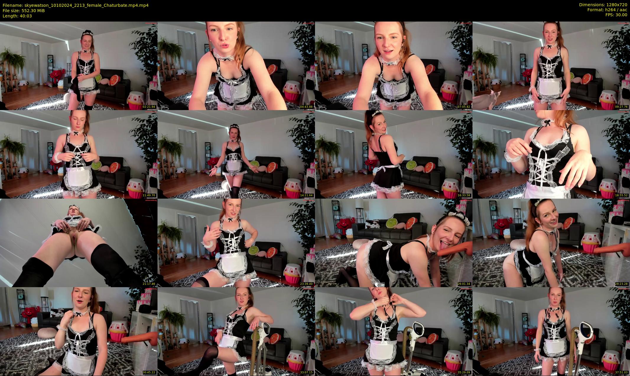 skyewatson — 41 minute Chaturbate female cam show recording, 720p, Oct 10, 2024