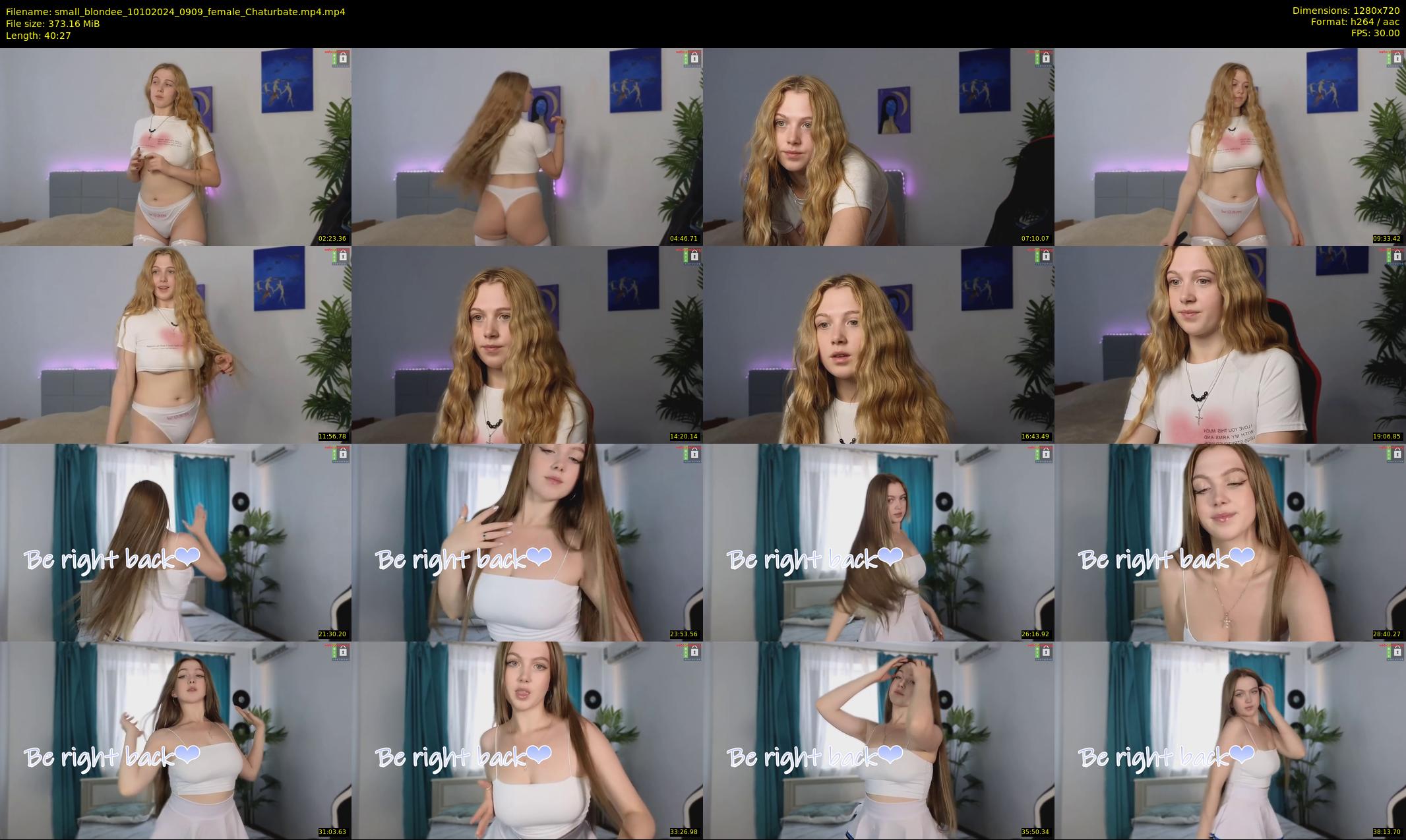 small_blondee — 41 minute Chaturbate female cam show recording, 720p, Oct 10, 2024