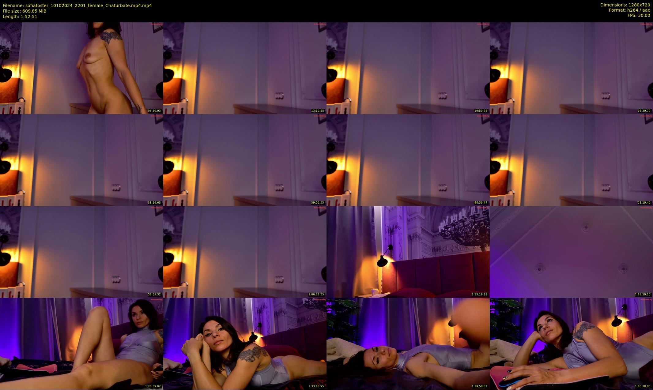 sofiafoster — 113 minute Chaturbate female cam show recording, 720p, Oct 10, 2024