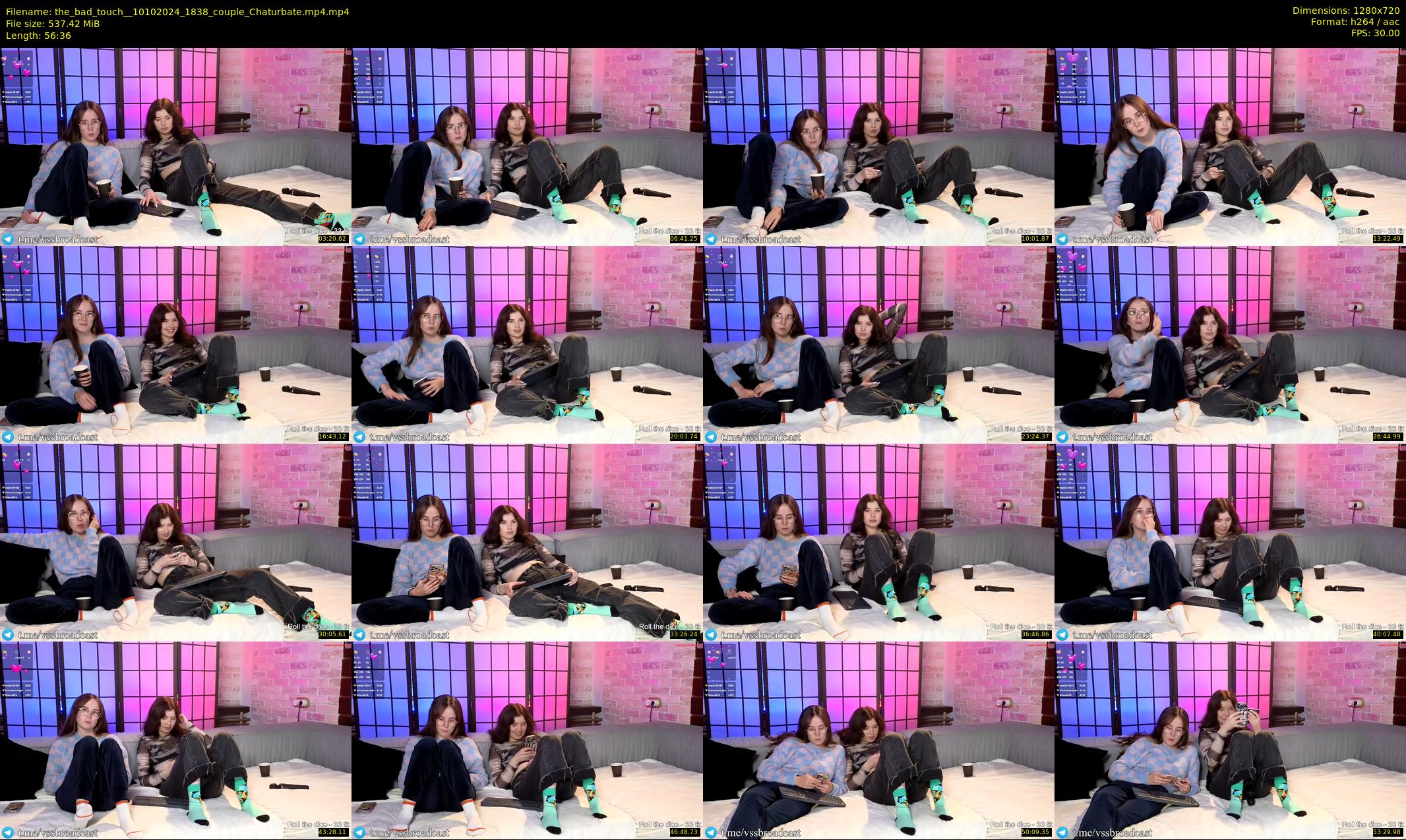 the_bad_touch_ — 57 minute Chaturbate couple cam show recording, 720p, Oct 10, 2024