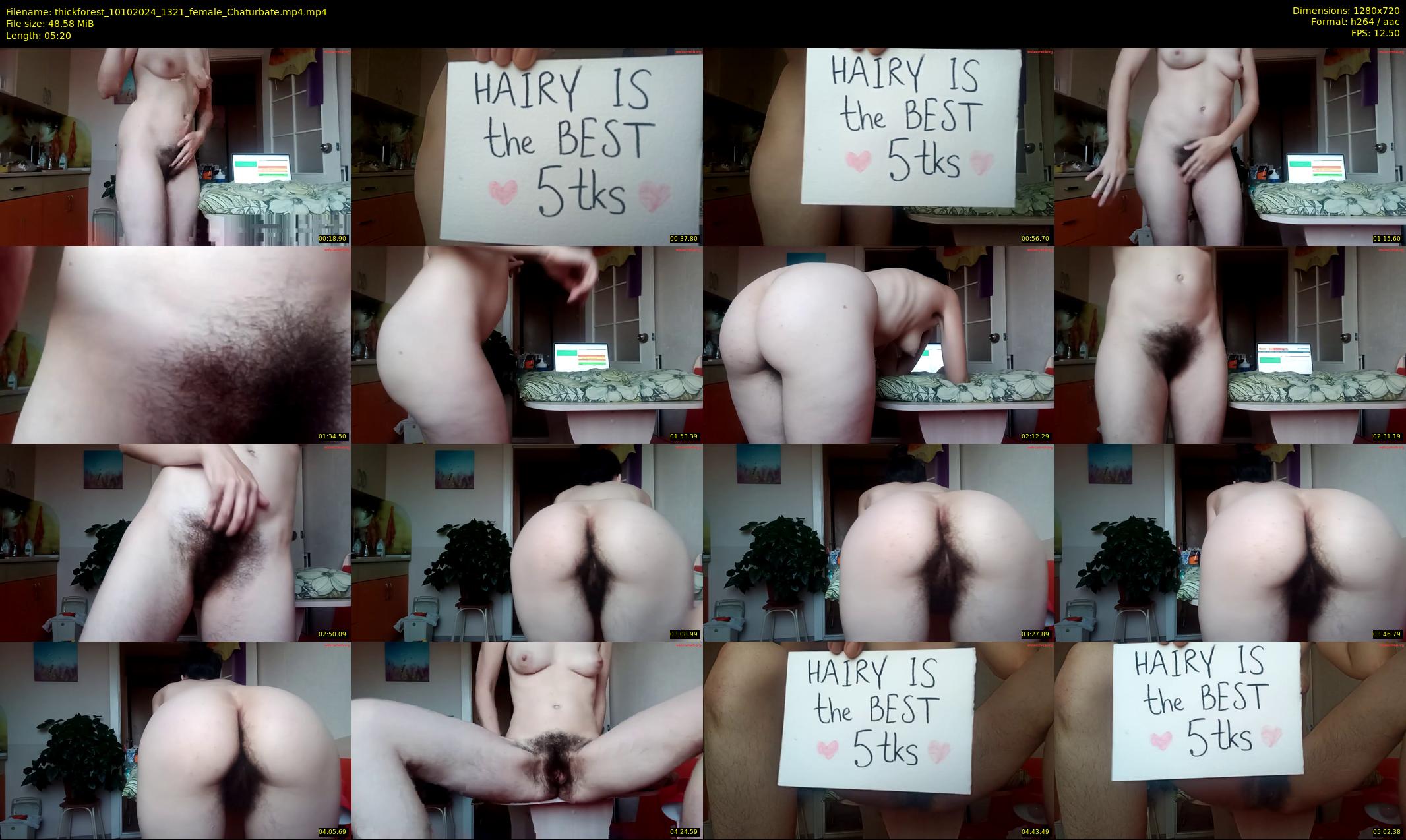 thickforest — 6 minute Chaturbate female cam show recording, 720p, Oct 10, 2024
