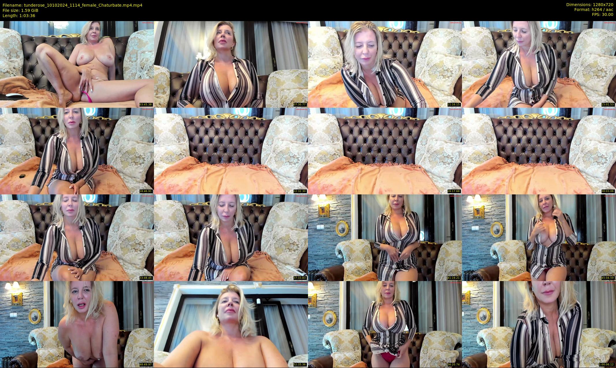 tunderose — 64 minute Chaturbate female cam show recording, 720p, Oct 10, 2024