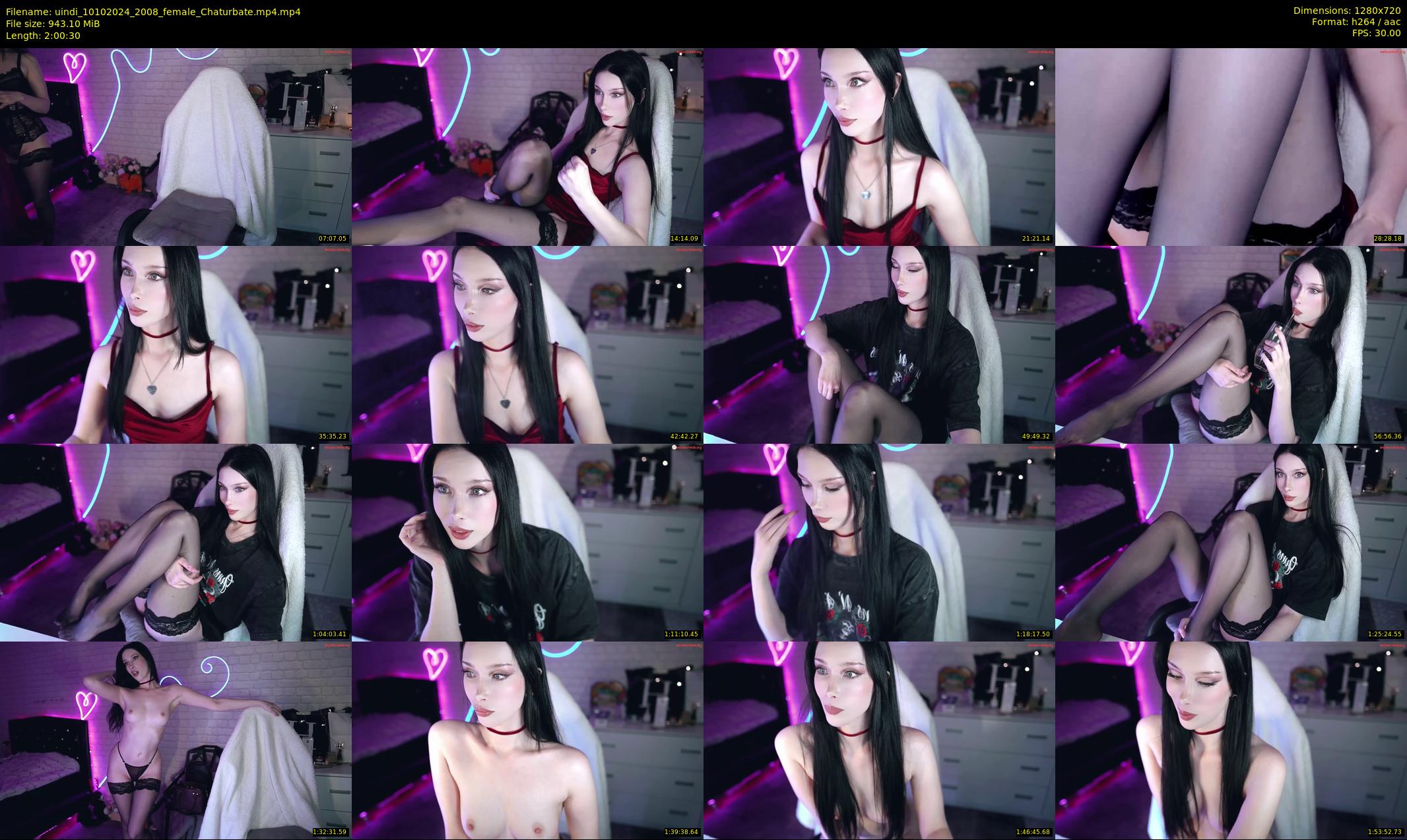 uindi — 121 minute Chaturbate female cam show recording, 720p, Oct 10, 2024