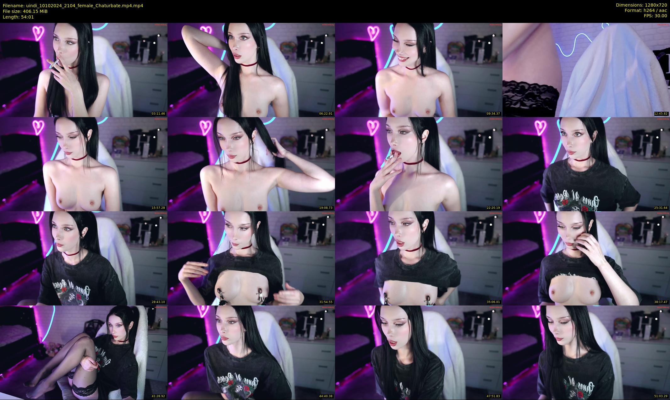 uindi — 55 minute Chaturbate female cam show recording, 720p, Oct 10, 2024