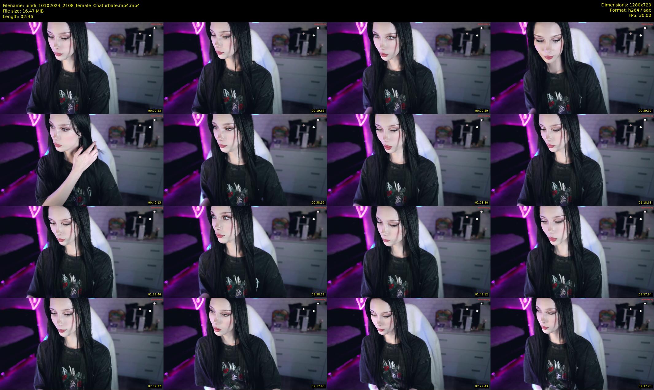 uindi — 3 minute Chaturbate female cam show recording, 720p, Oct 10, 2024