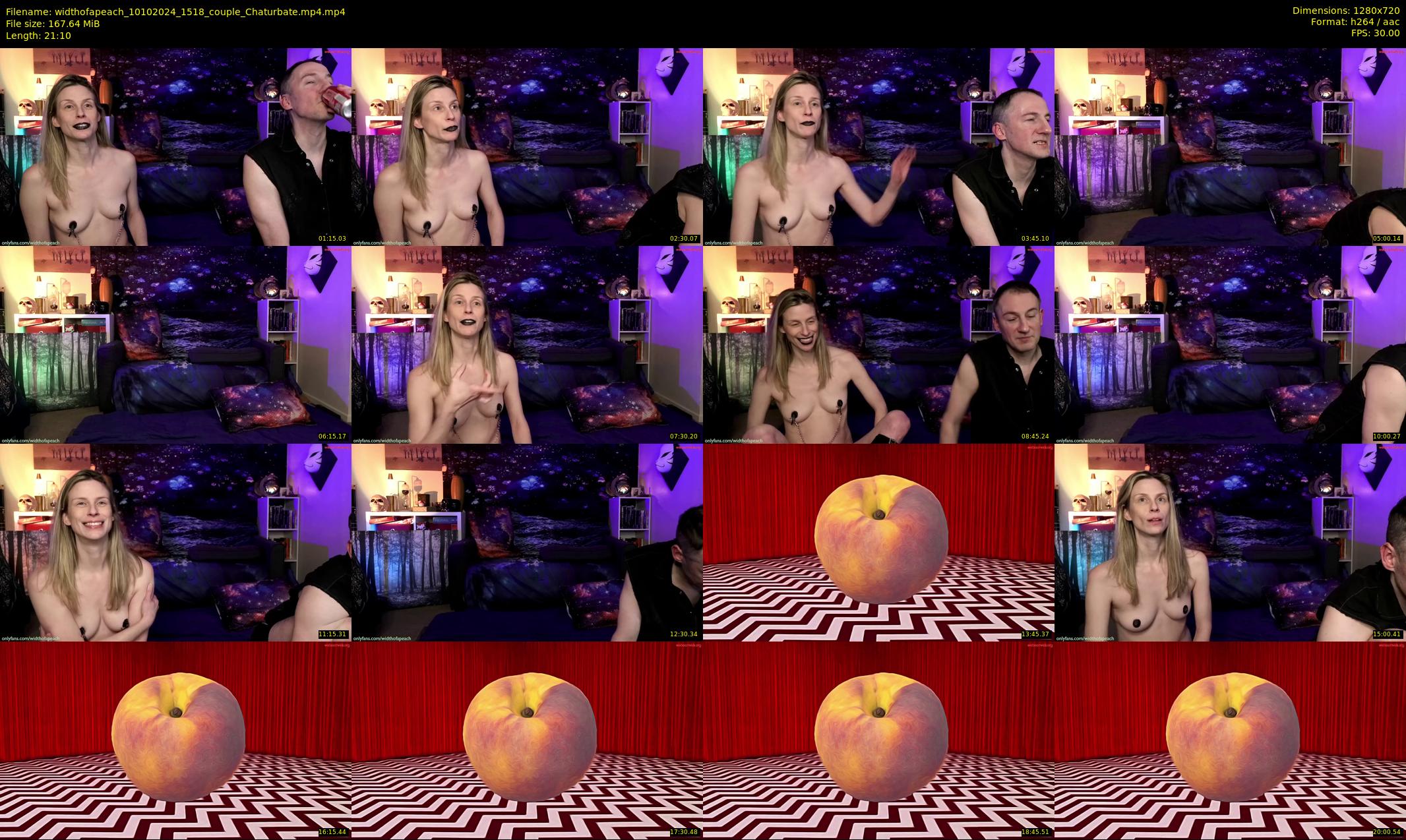 widthofapeach — 22 minute Chaturbate couple cam show recording, 720p, Oct 10, 2024