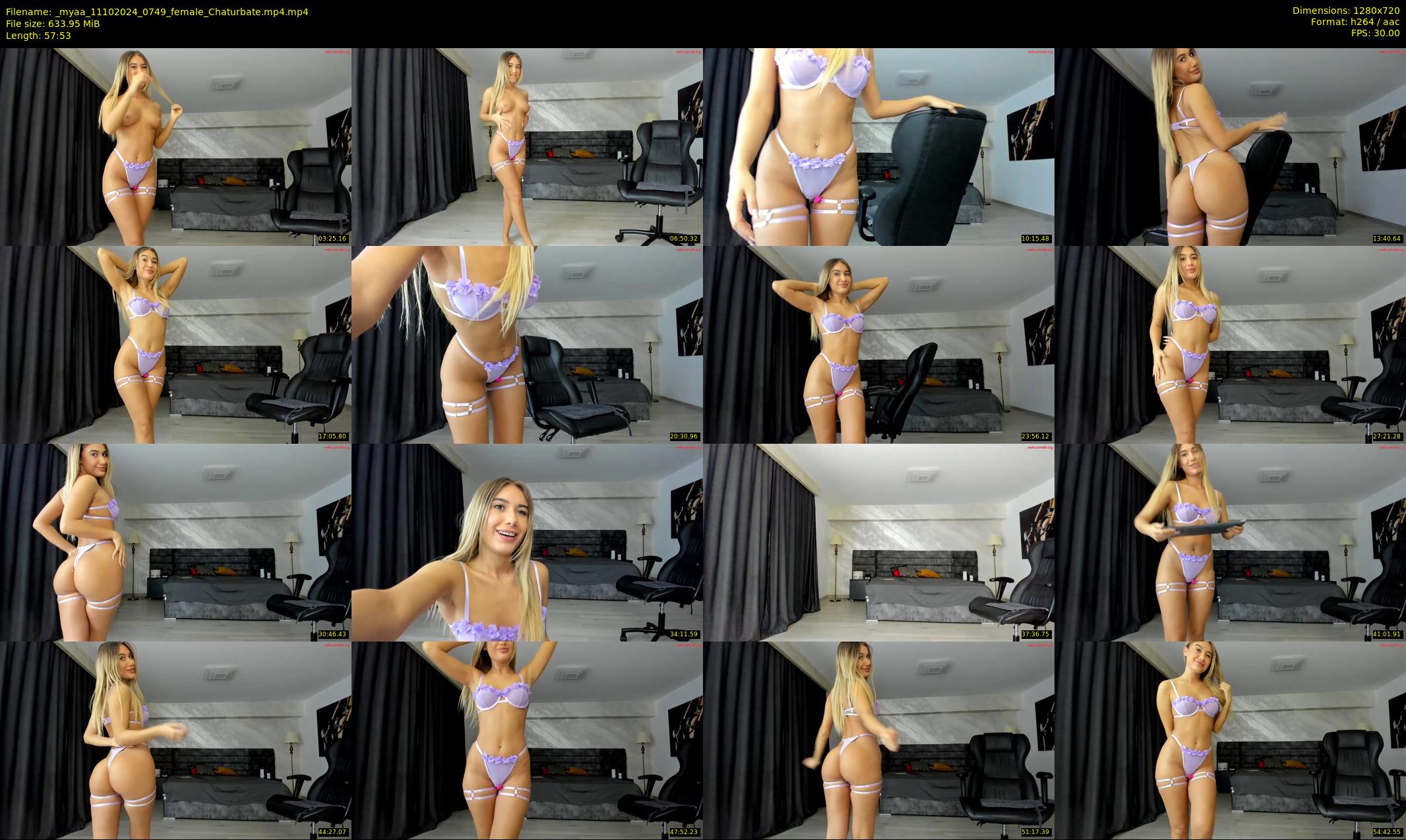 _myaa — 58 minute Chaturbate female cam show recording, 720p, Oct 11, 2024