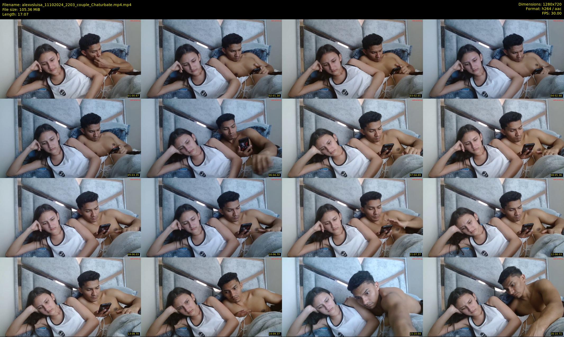 alexvsluisa — 18 minute Chaturbate couple cam show recording, 720p, Oct 11, 2024