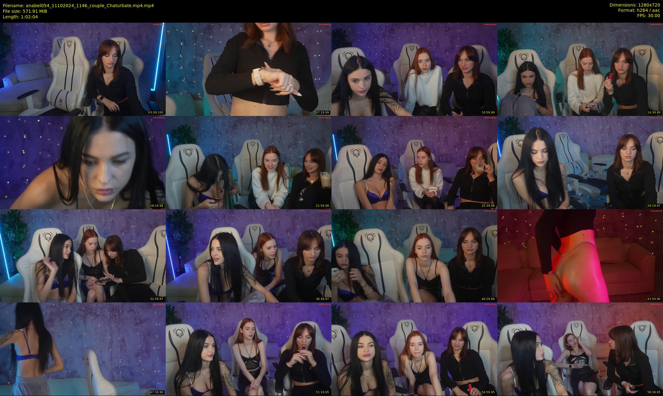anabel054 — 63 minute Chaturbate female cam show recording, 720p, Oct 11, 2024