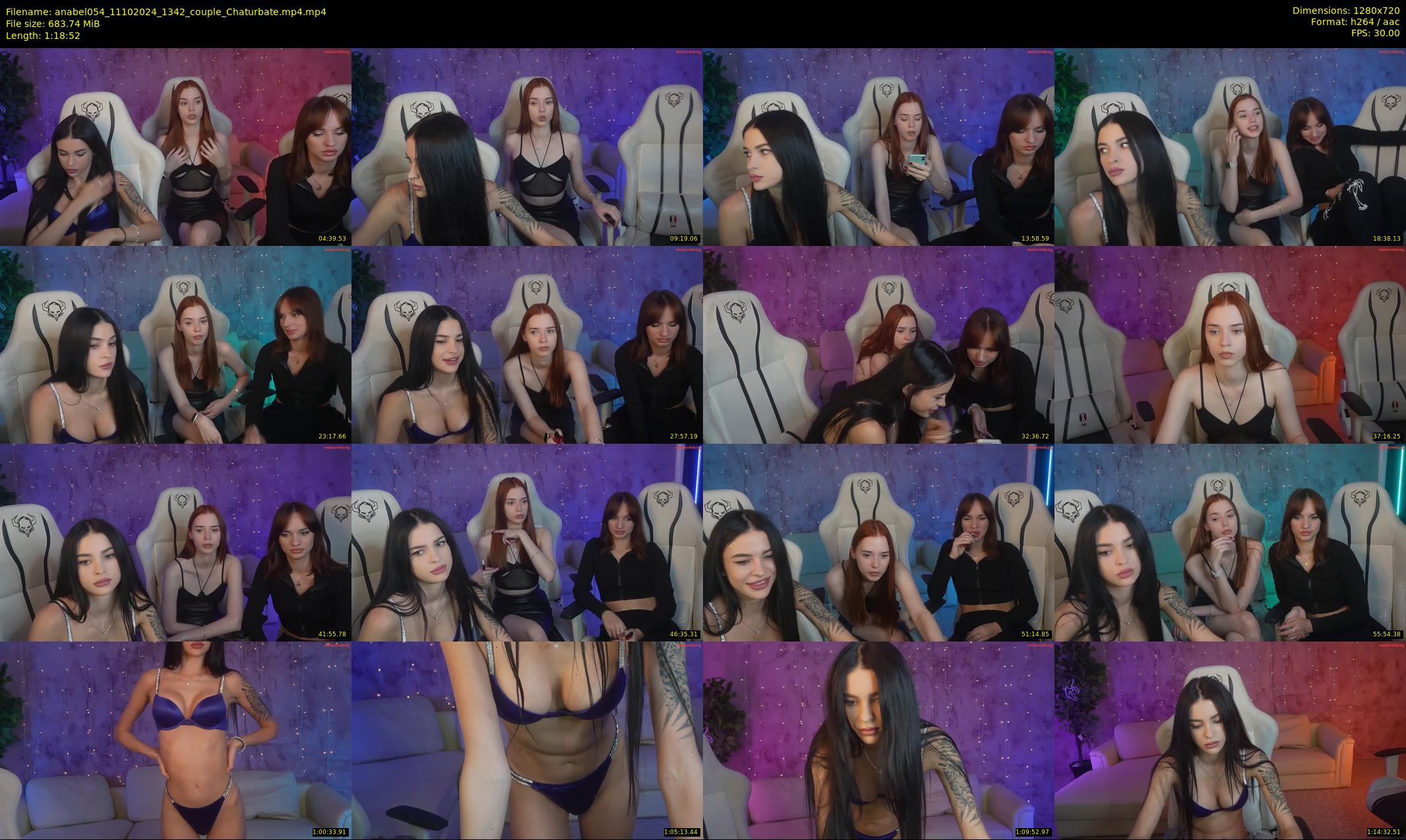 anabel054 — 79 minute Chaturbate female cam show recording, 720p, Oct 11, 2024
