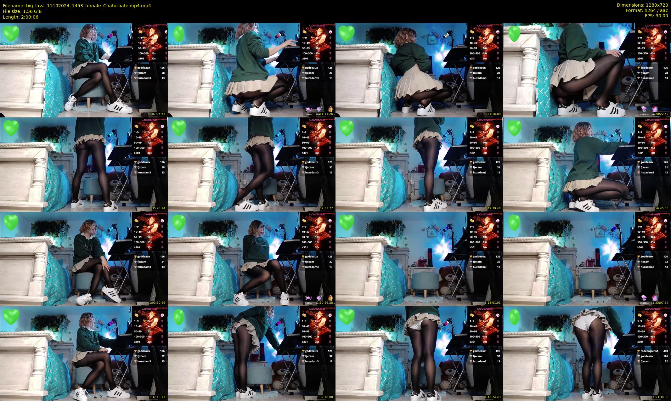 big_lava — 121 minute Chaturbate female cam show recording, 720p, Oct 11, 2024