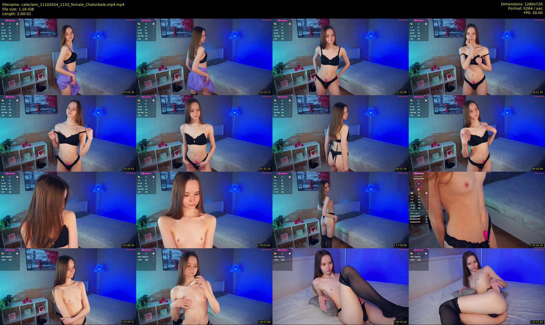 cateclem — 121 minute Chaturbate female cam show recording, 720p, Oct 11, 2024