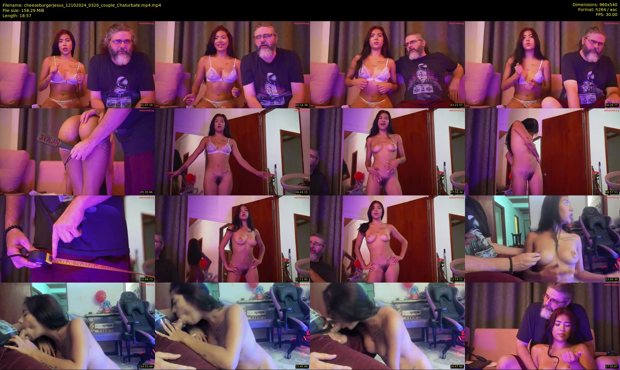 cheeseburgerjesus — 19 minute Chaturbate couple cam show recording, 480p, Oct 12, 2024