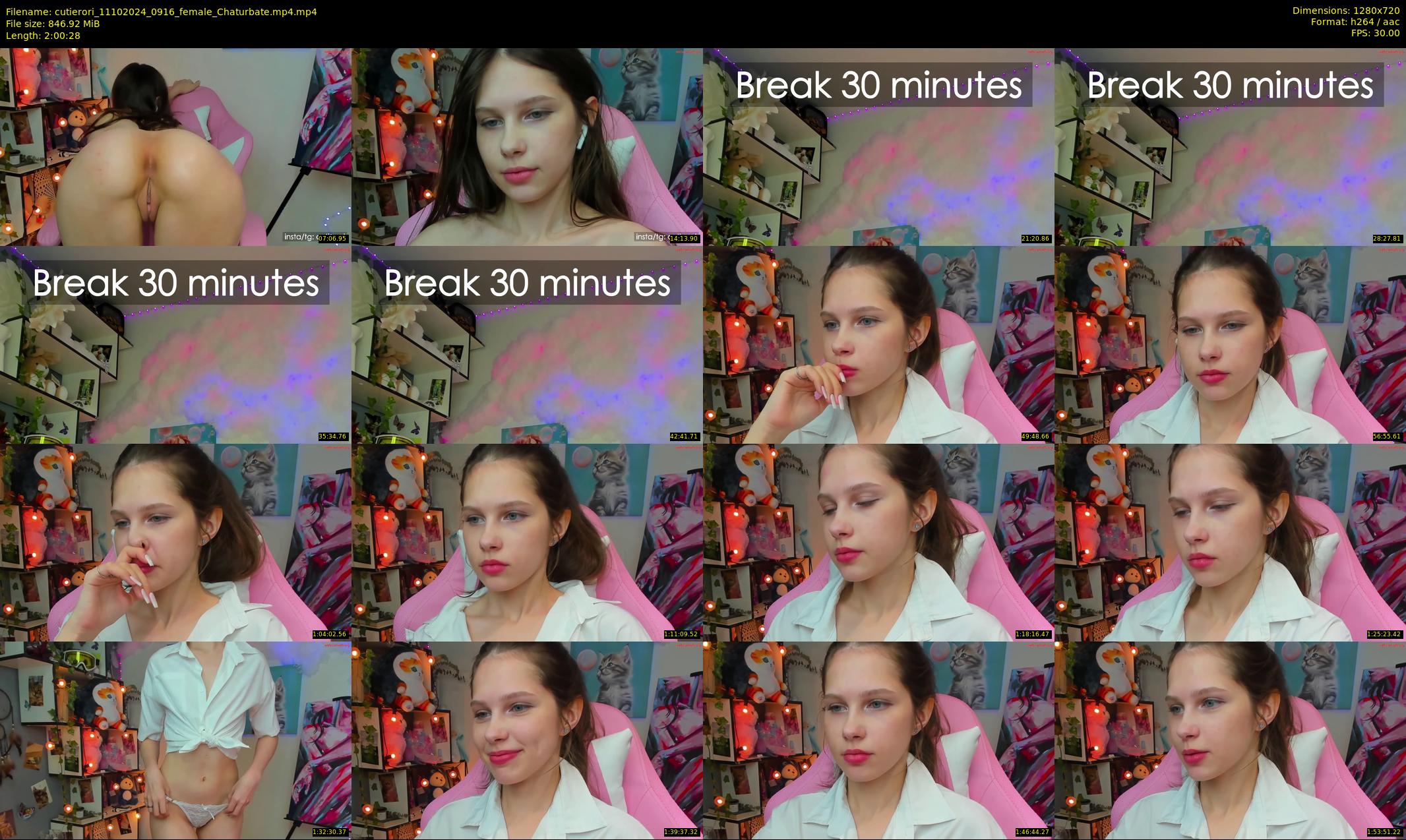cutierori — 121 minute Chaturbate female cam show recording, 720p, Oct 11, 2024