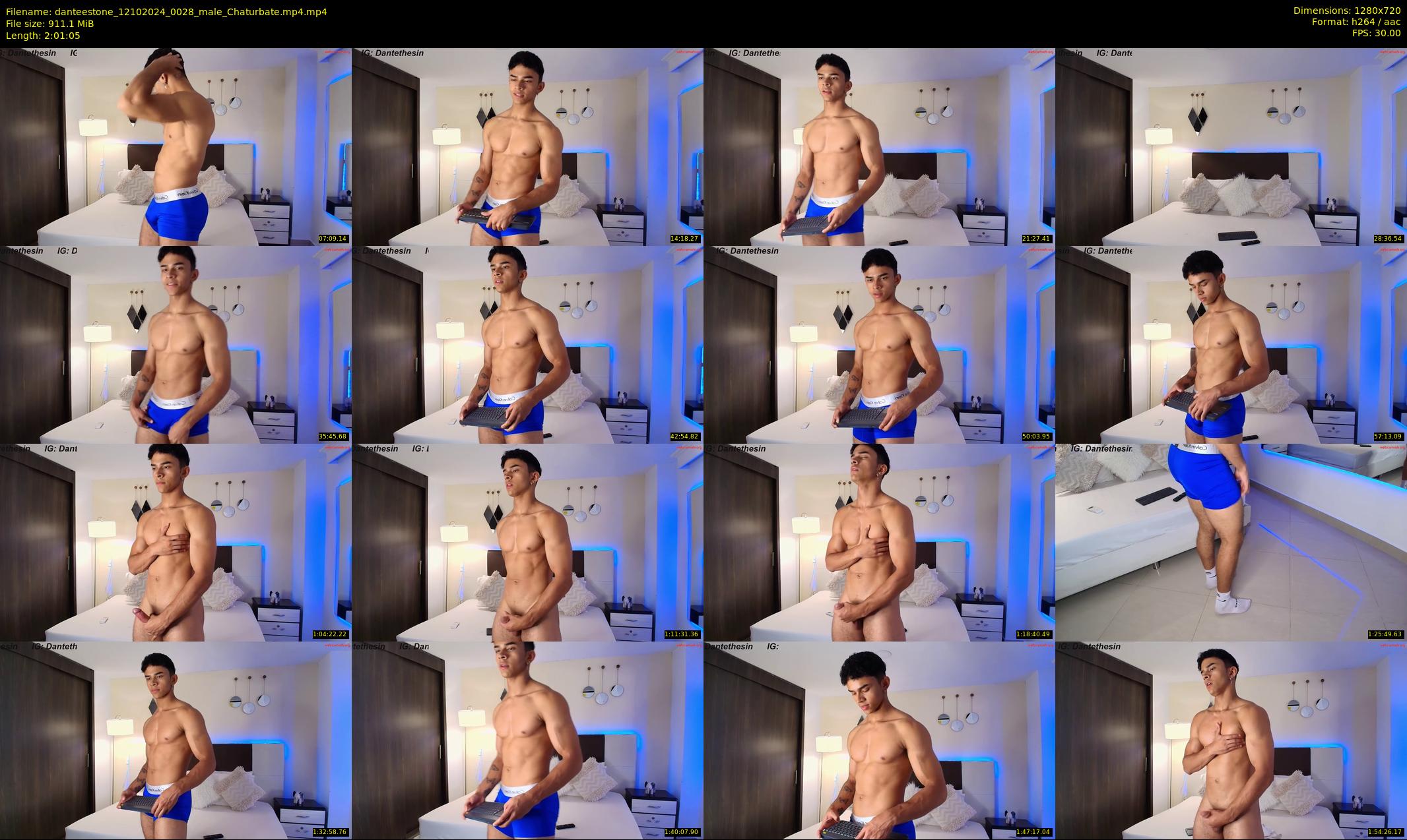danteestone — 122 minute Chaturbate male cam show recording, 720p, Oct 12, 2024