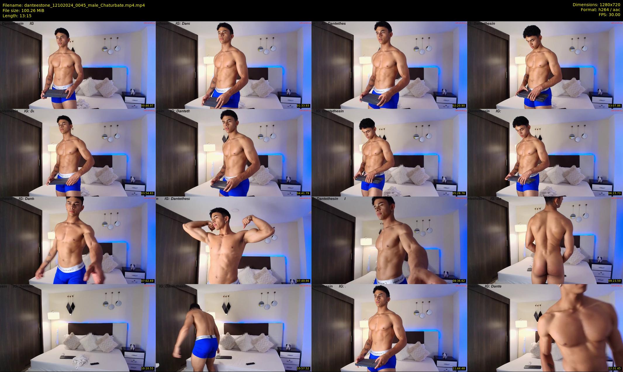 danteestone — 14 minute Chaturbate male cam show recording, 720p, Oct 12, 2024