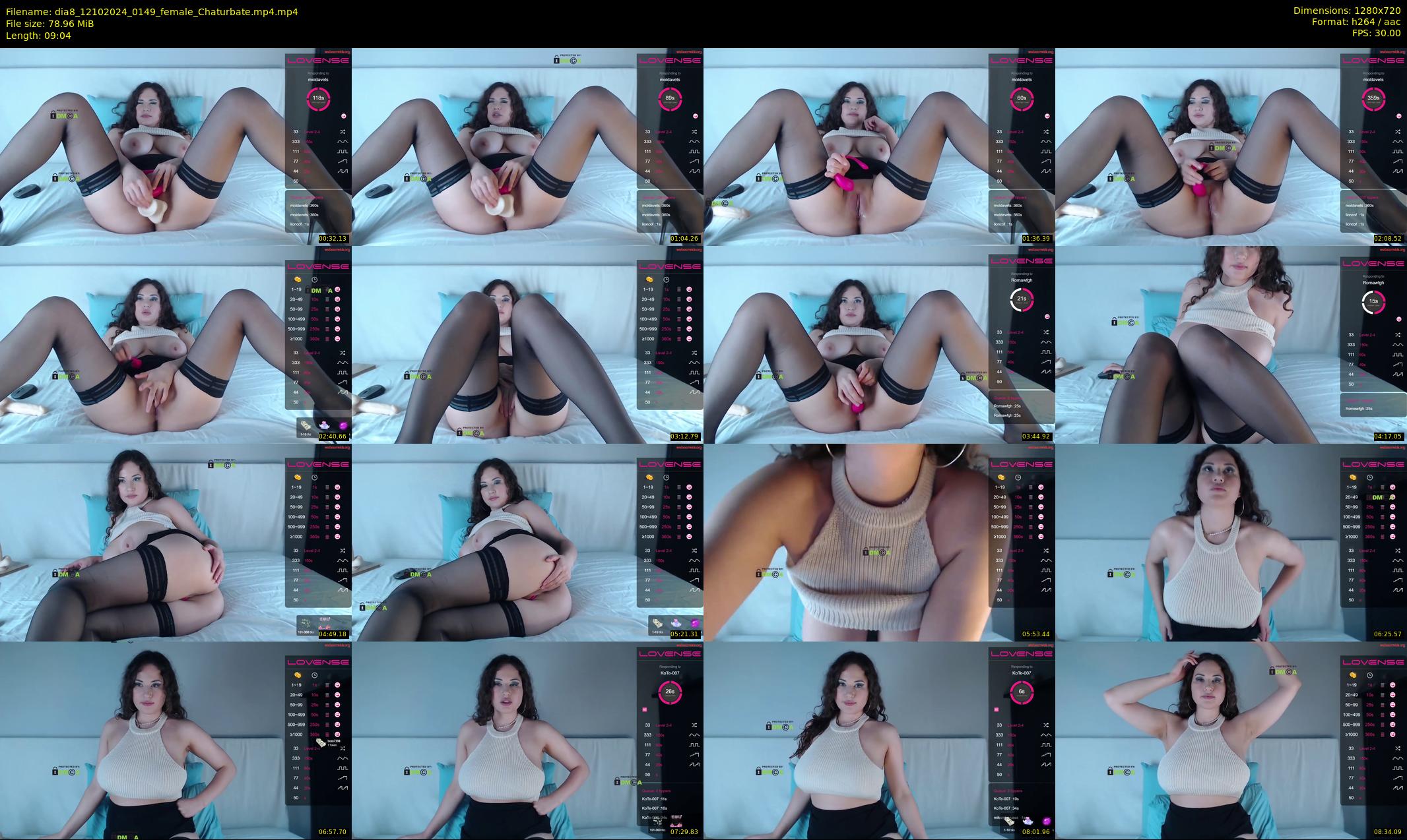 dia8 — 10 minute Chaturbate female cam show recording, 720p, Oct 12, 2024