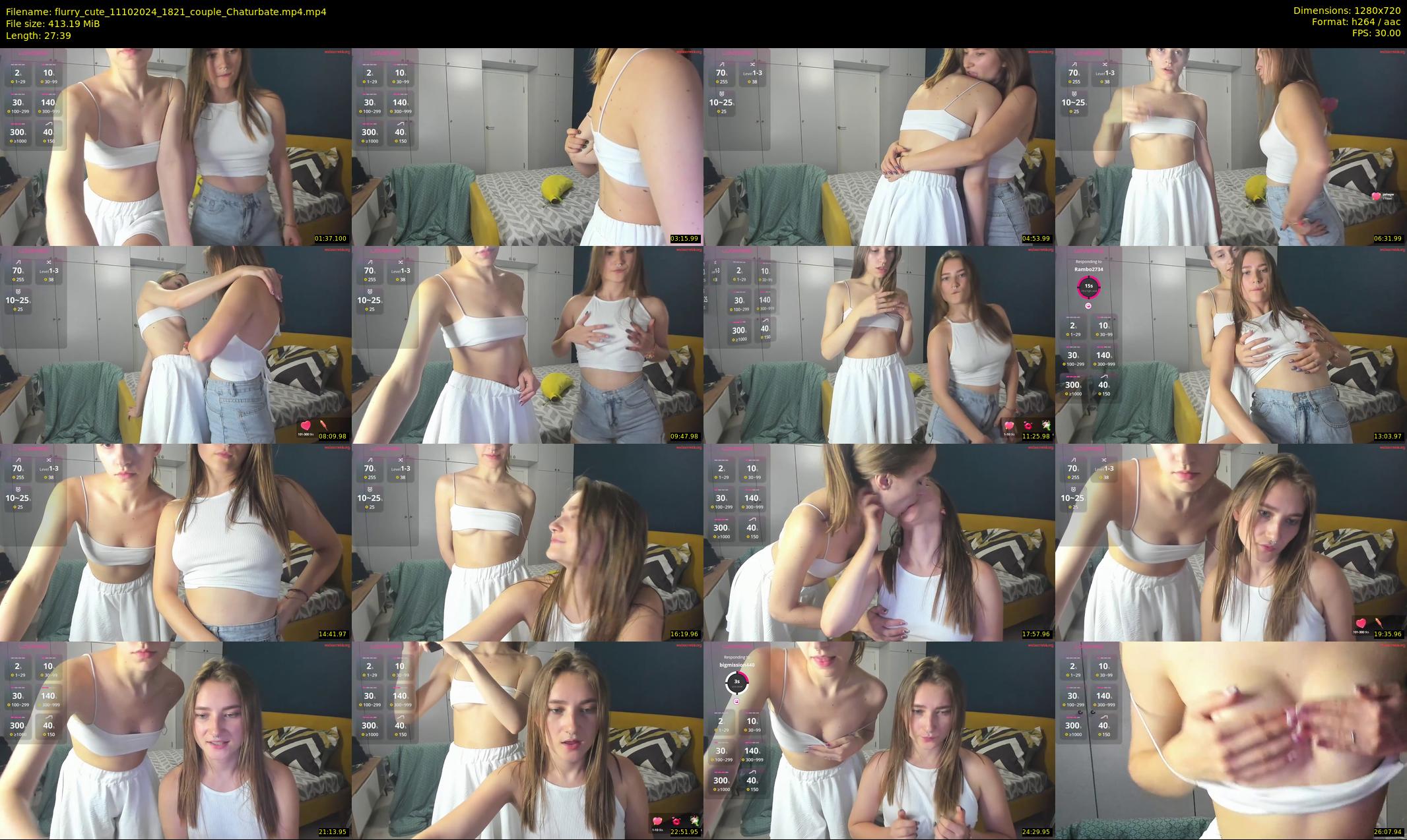 flurry_cute — 28 minute Chaturbate couple cam show recording, 720p, Oct 11, 2024