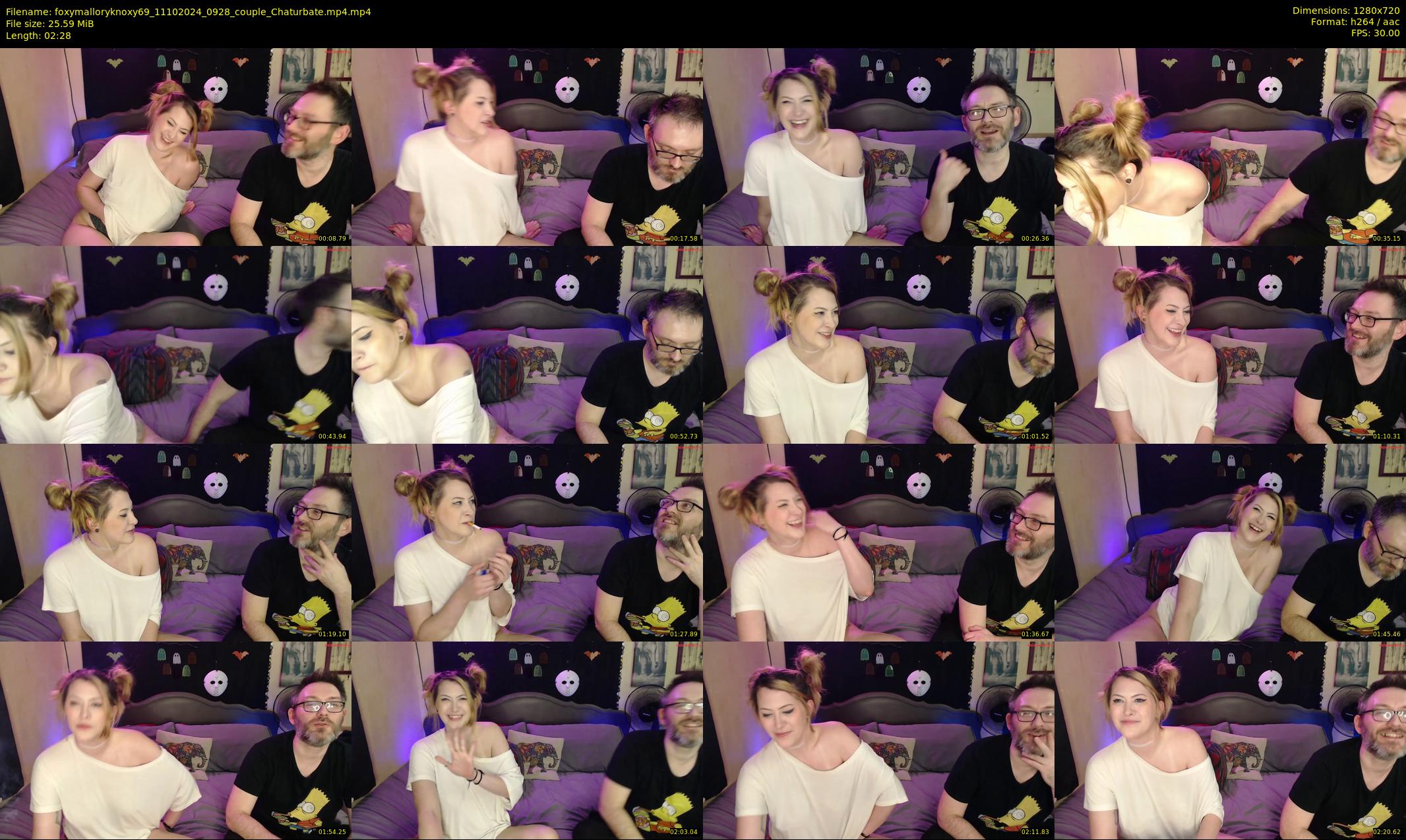 foxymalloryknoxy69 — 3 minute Chaturbate couple cam show recording, 720p, Oct 11, 2024