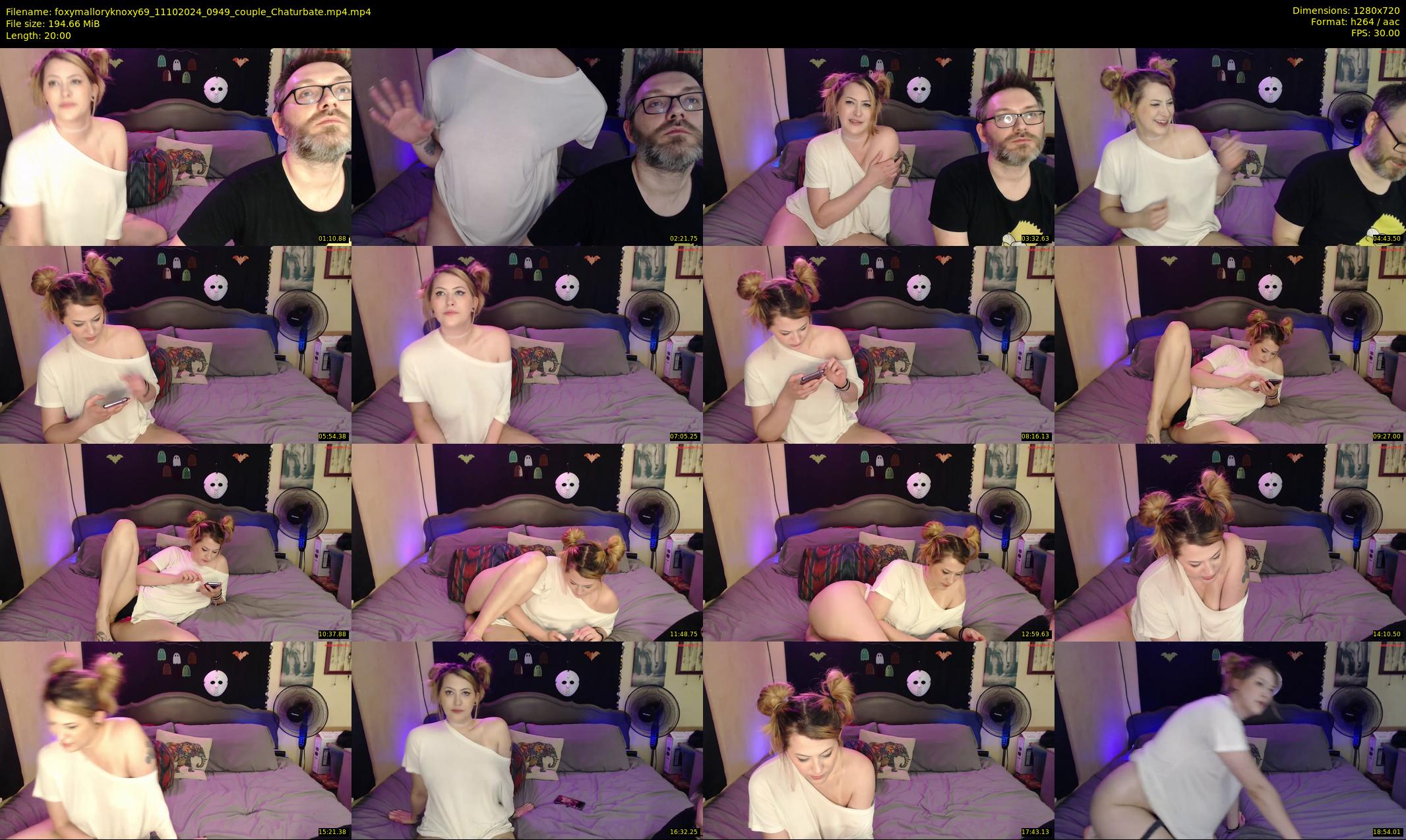foxymalloryknoxy69 — 20 minute Chaturbate couple cam show recording, 720p, Oct 11, 2024