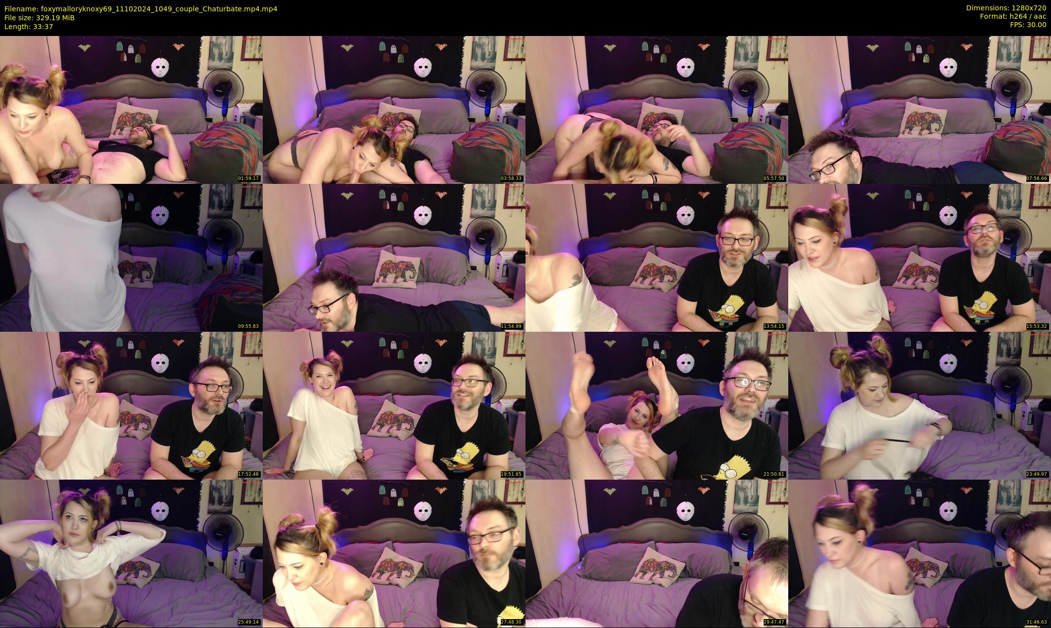 foxymalloryknoxy69 — 34 minute Chaturbate couple cam show recording, 720p, Oct 11, 2024
