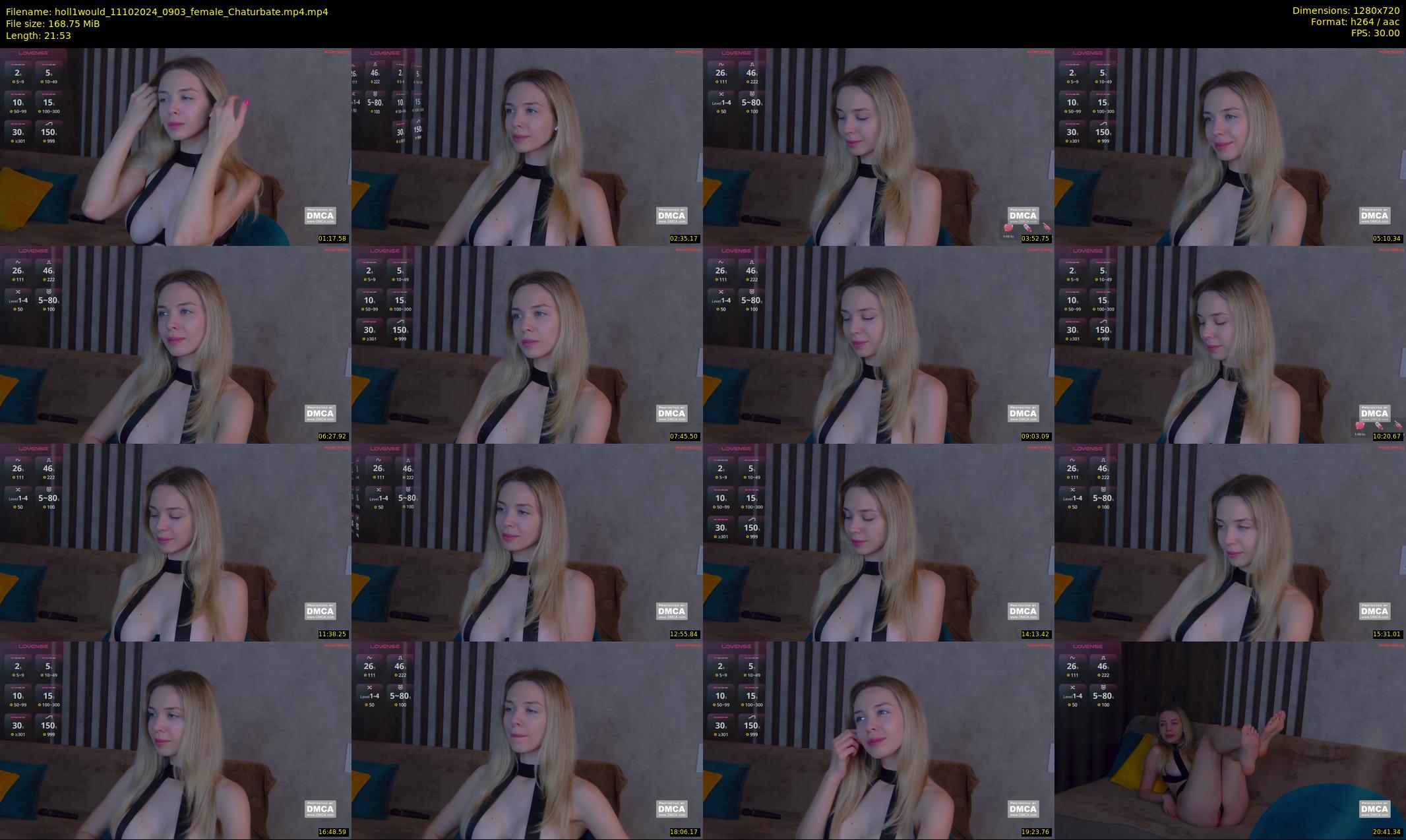 holl1would — 22 minute Chaturbate female cam show recording, 720p, Oct 11, 2024