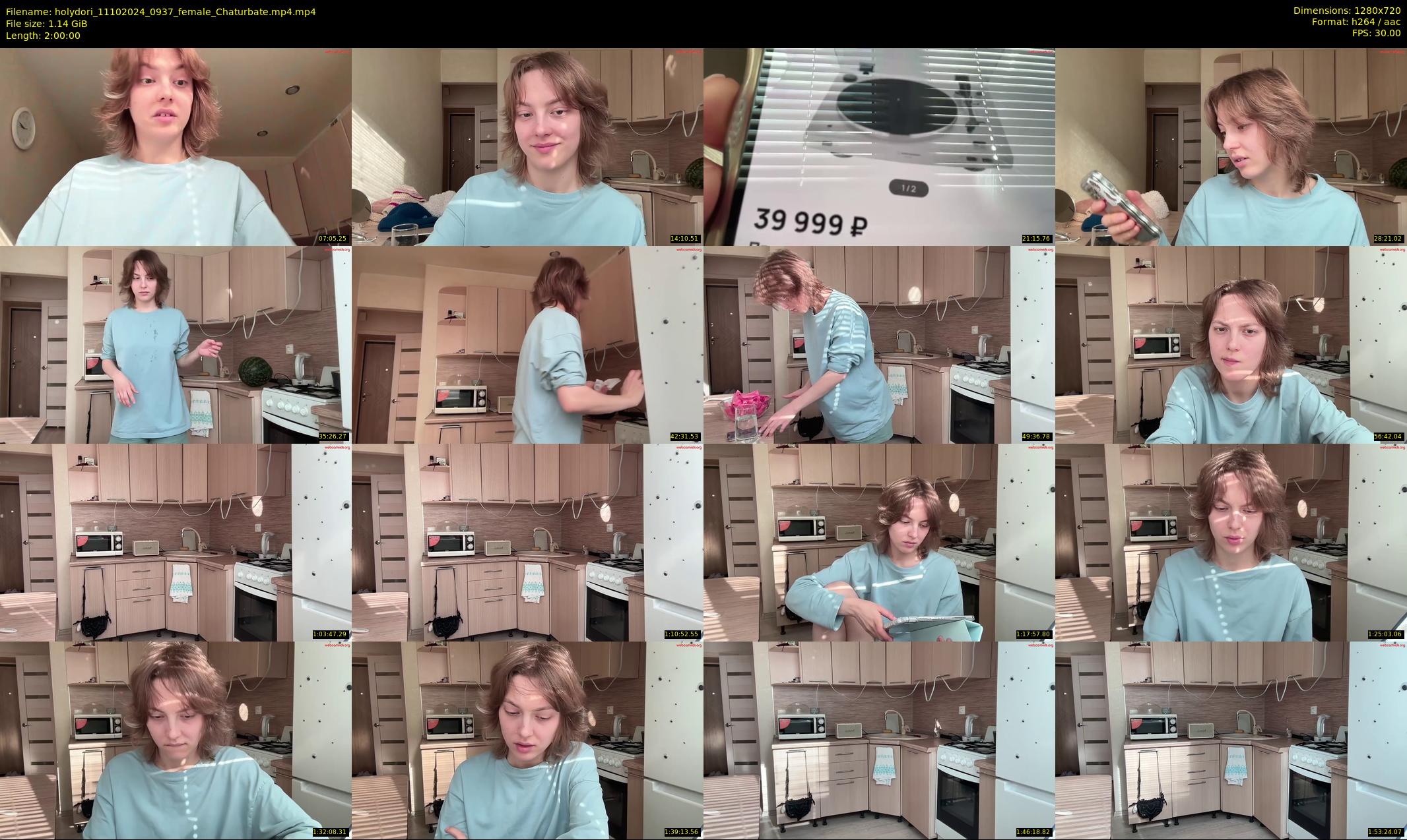 holydori — 120 minute Chaturbate female cam show recording, 720p, Oct 11, 2024
