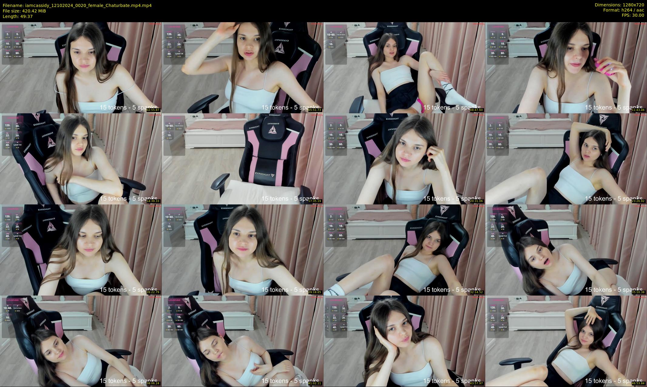 iamcassidy — 50 minute Chaturbate female cam show recording, 720p, Oct 12, 2024